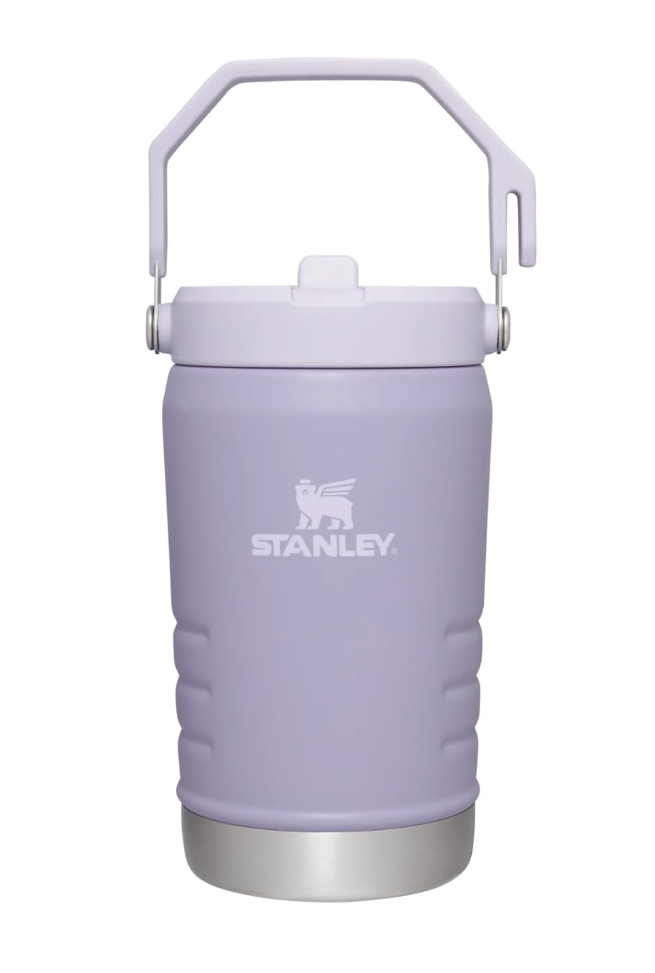 Stanley IceFlow Flip Straw Jug with Handle 40 oz| Twist On Lid and Flip Up Straw | Leak Resistant for Travel and Sports | Insulated Stainless Steel | BPA-Free | Rose Quartz