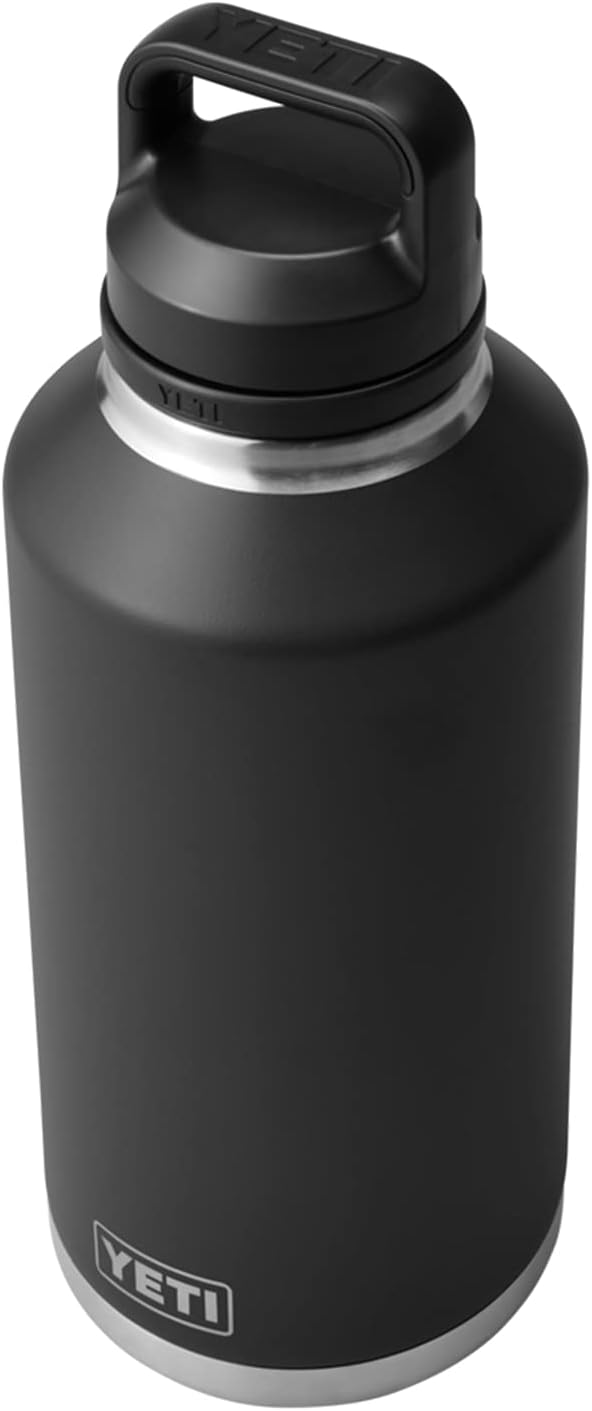 YETI Rambler 64 oz Bottle, Vacuum Insulated, Leakproof, Stainless Steel with Chug Cap, Black