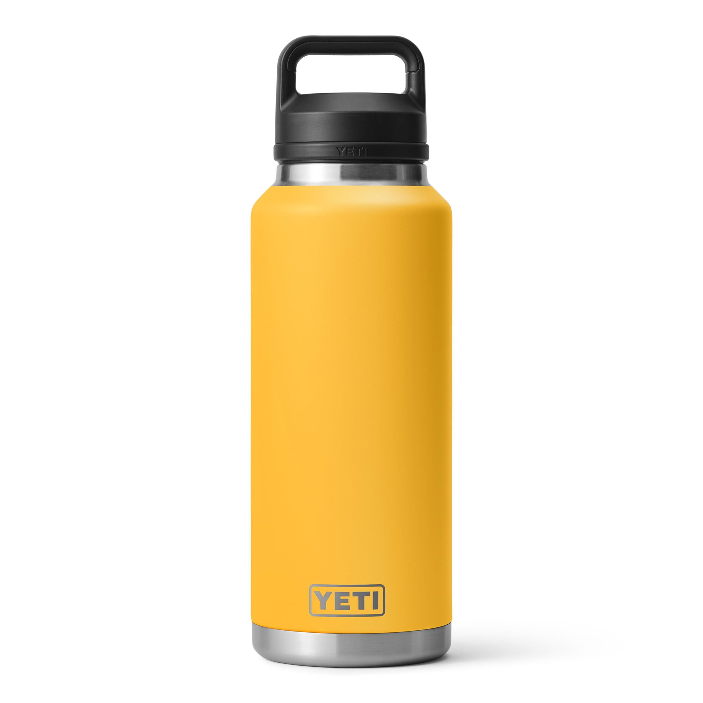 YETI Rambler 46 oz Bottle, Leakproof, Vacuum Insulated, Stainless Steel with Chug Cap, Black