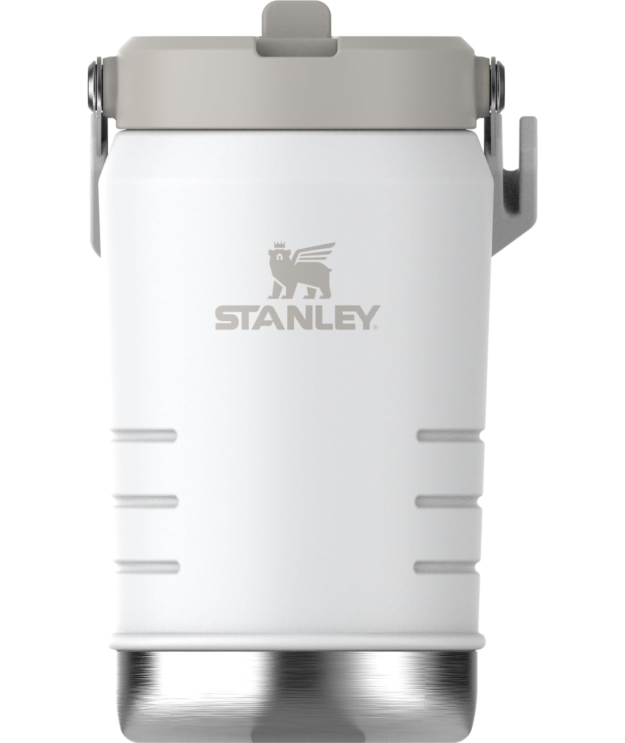 Stanley IceFlow Flip Straw Jug with Handle 40 oz| Twist On Lid and Flip Up Straw | Leak Resistant for Travel and Sports | Insulated Stainless Steel | BPA-Free | Rose Quartz