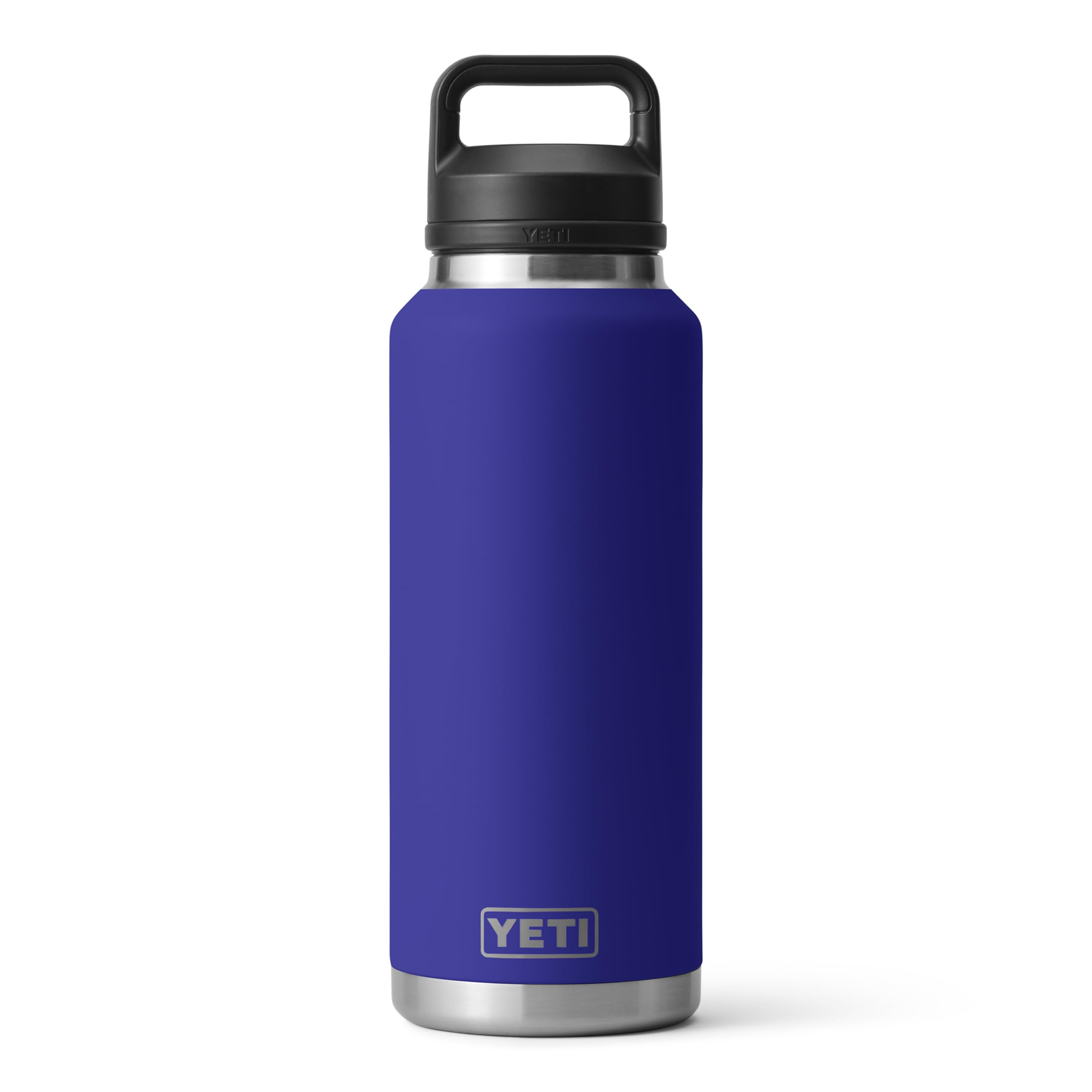 YETI Rambler 46 oz Bottle, Leakproof, Vacuum Insulated, Stainless Steel with Chug Cap, Black