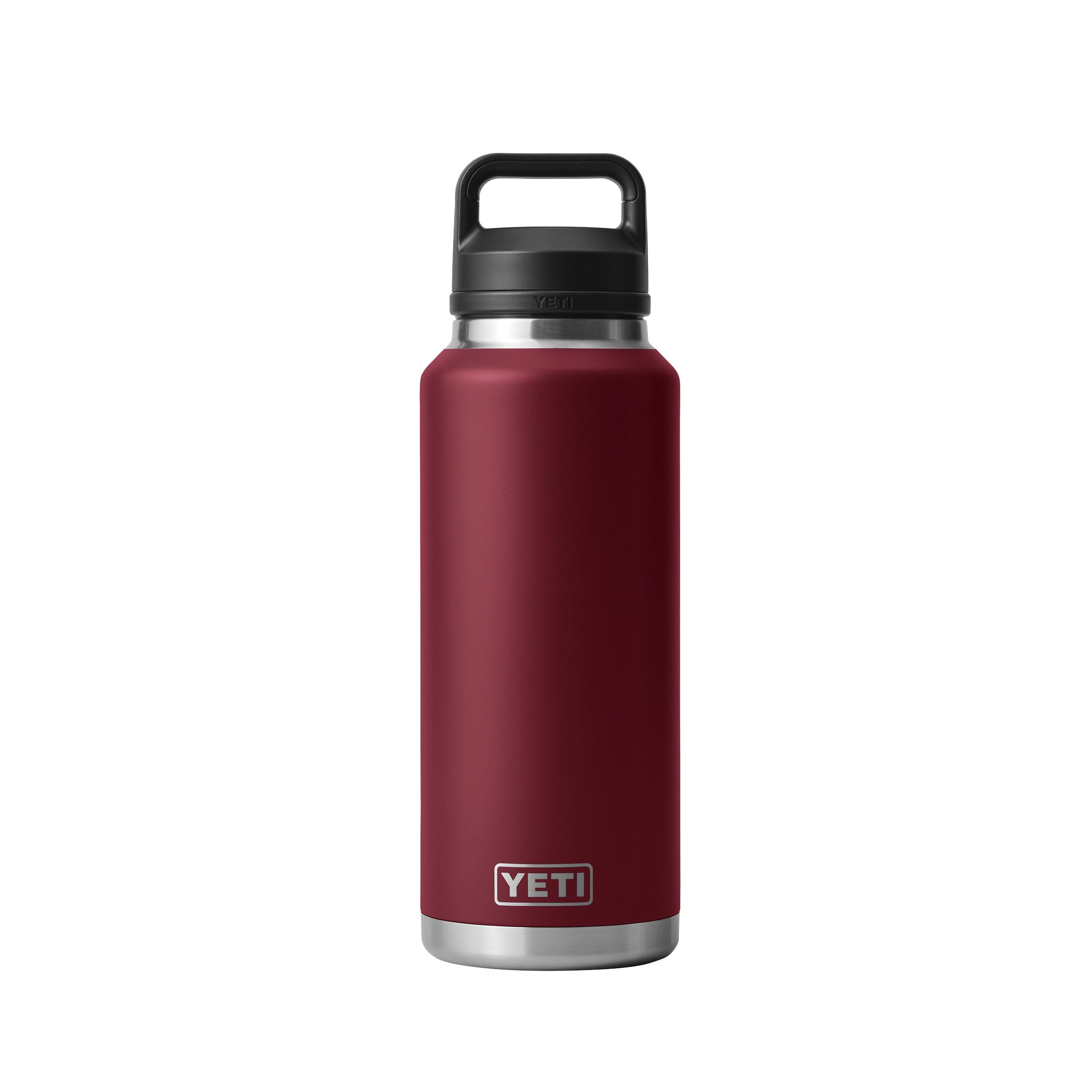 YETI Rambler 46 oz Bottle, Leakproof, Vacuum Insulated, Stainless Steel with Chug Cap, Black