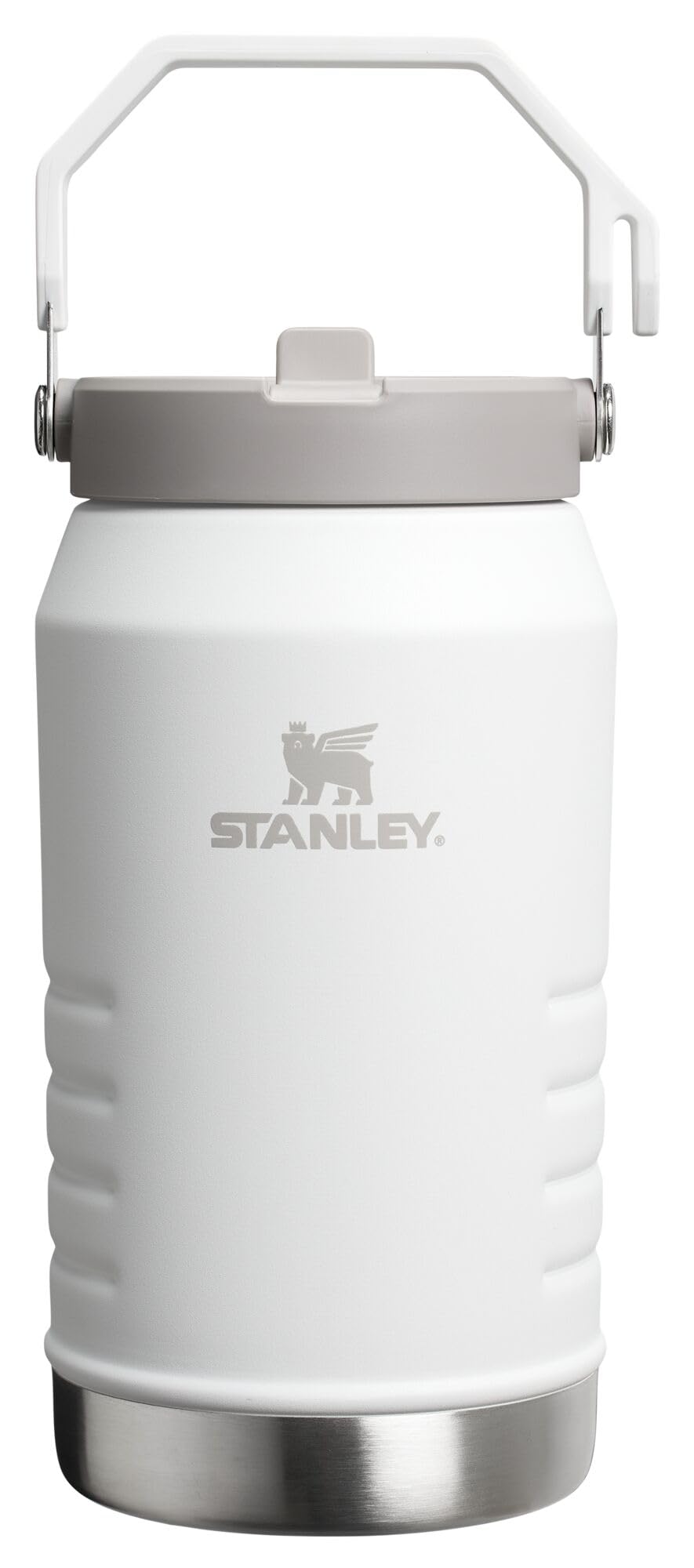Stanley IceFlow Flip Straw Jug with Handle 40 oz| Twist On Lid and Flip Up Straw | Leak Resistant for Travel and Sports | Insulated Stainless Steel | BPA-Free | Rose Quartz