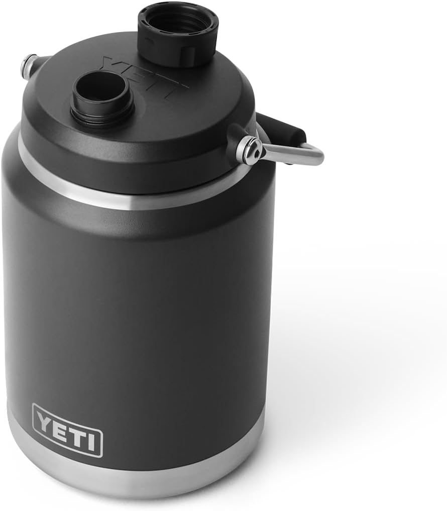 YETI Rambler Half Gallon Jug 2.0, Vacuum Insulated, Leakproof, Stainless Steel with MagCap, Black