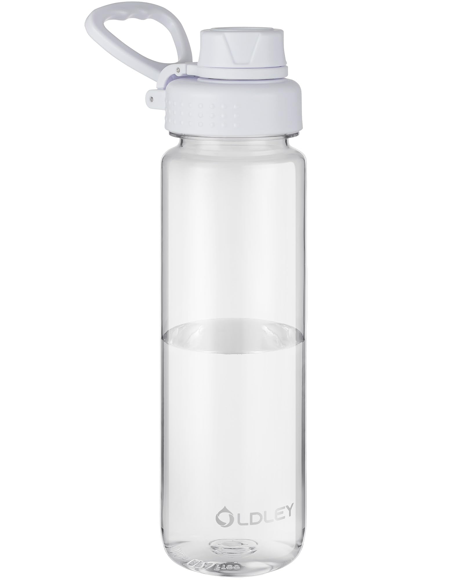 OLDLEY Water Bottles 20oz BPA Free Tritan Water Bottle with Carry Handle and Spout Lid, Leakproof Kids Water Bottle for Home,Travel, School, Outdoors, Transparent