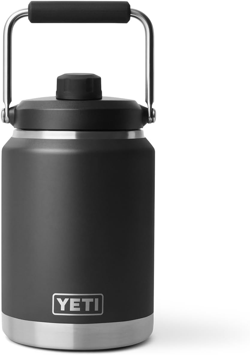 YETI Rambler Half Gallon Jug 2.0, Vacuum Insulated, Leakproof, Stainless Steel with MagCap, Black