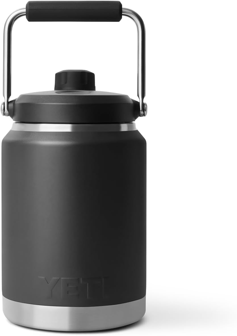 YETI Rambler Half Gallon Jug 2.0, Vacuum Insulated, Leakproof, Stainless Steel with MagCap, Black