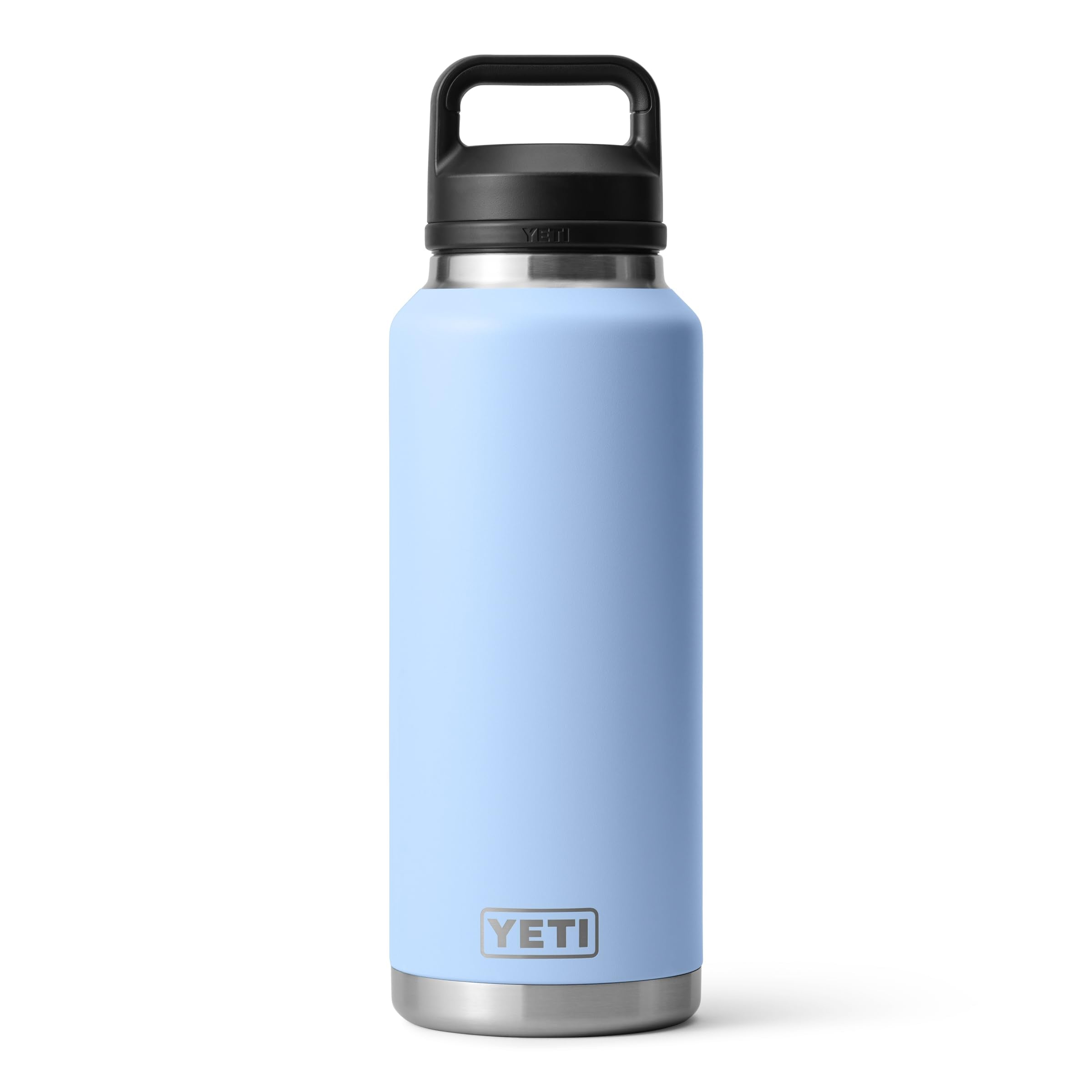YETI Rambler 46 oz Bottle, Leakproof, Vacuum Insulated, Stainless Steel with Chug Cap, Black
