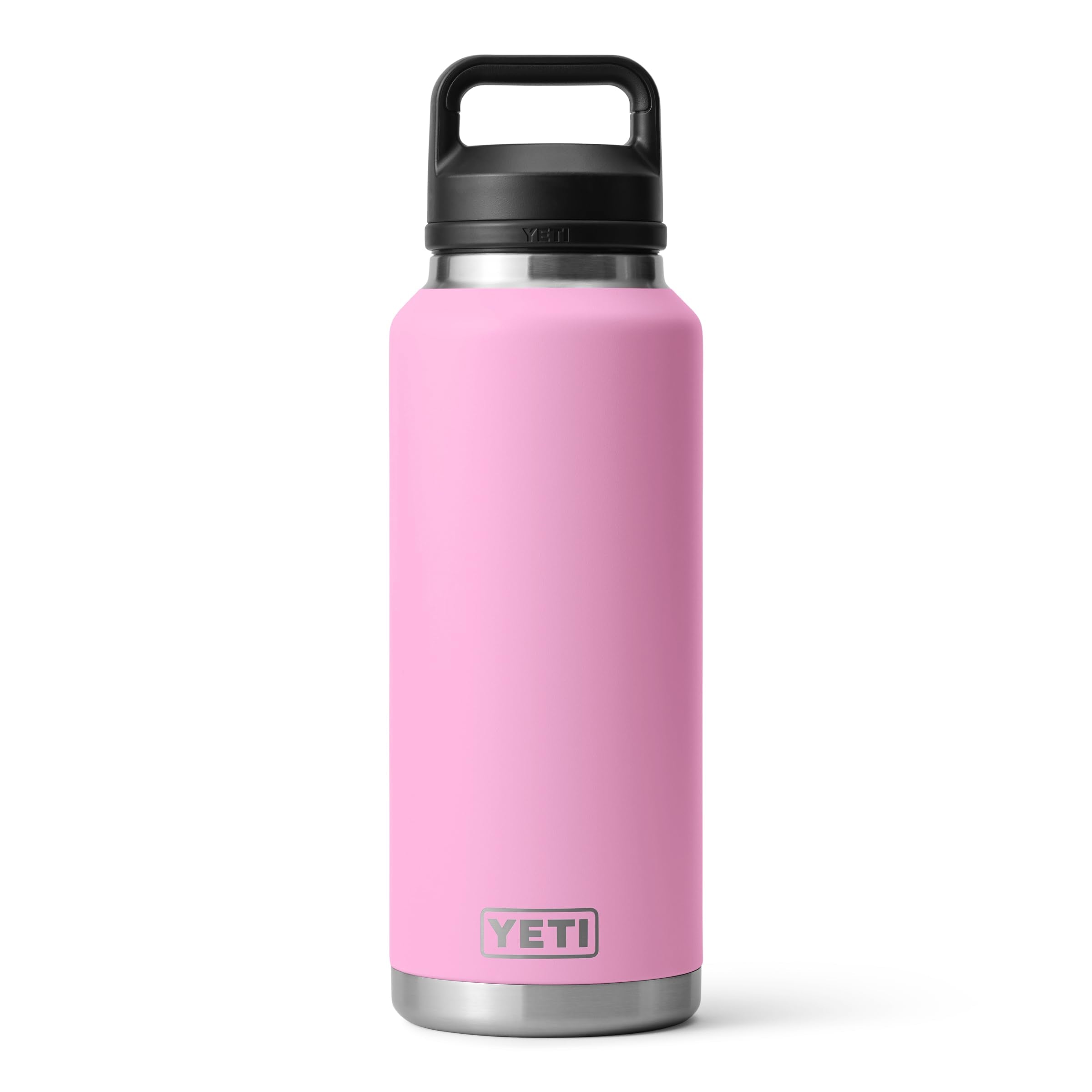 YETI Rambler 46 oz Bottle, Leakproof, Vacuum Insulated, Stainless Steel with Chug Cap, Black