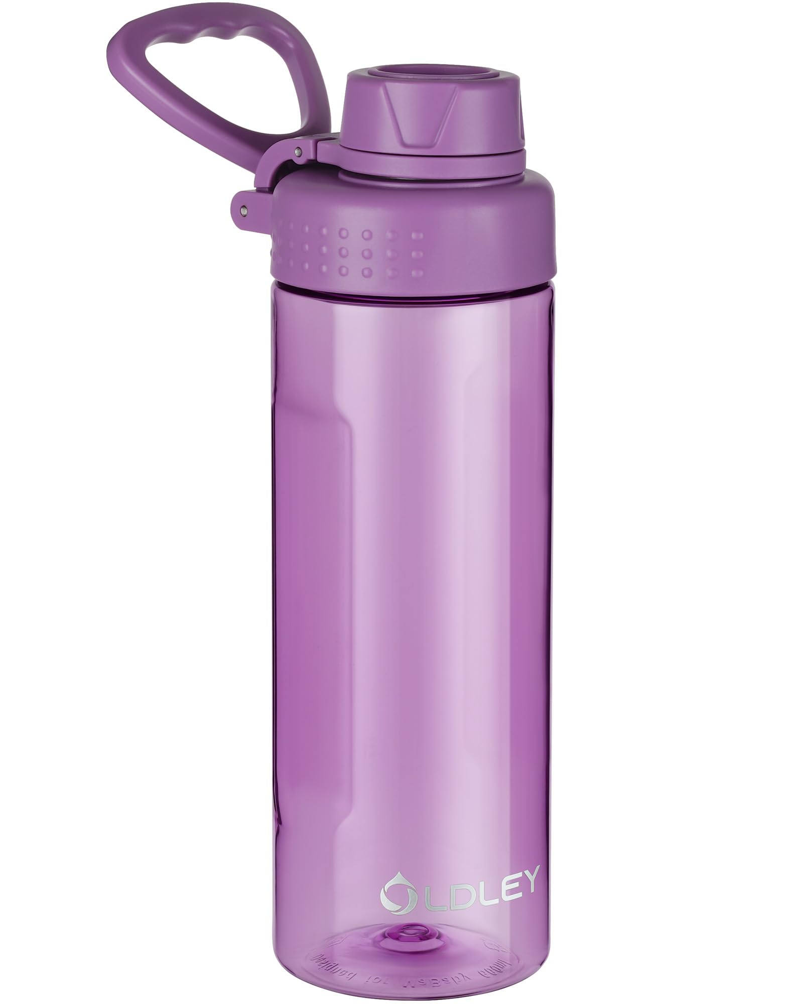 OLDLEY Water Bottles 20oz BPA Free Tritan Water Bottle with Carry Handle and Spout Lid, Leakproof Kids Water Bottle for Home,Travel, School, Outdoors, Transparent