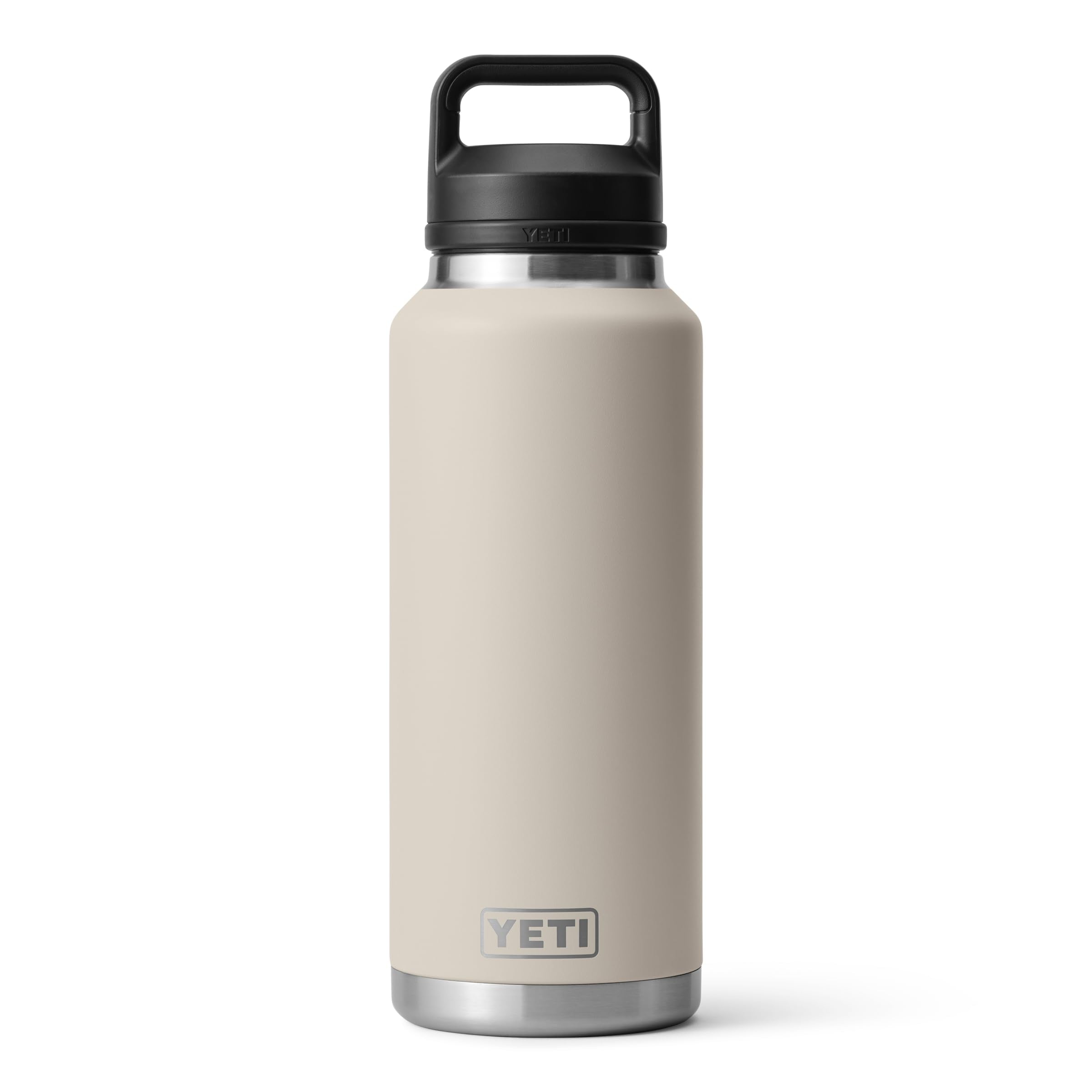 YETI Rambler 46 oz Bottle, Leakproof, Vacuum Insulated, Stainless Steel with Chug Cap, Black