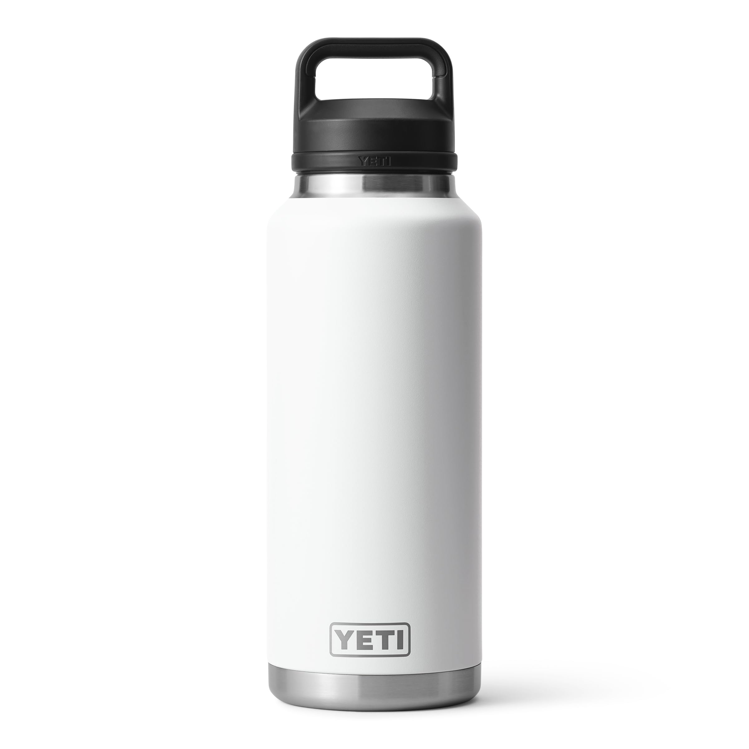 YETI Rambler 46 oz Bottle, Leakproof, Vacuum Insulated, Stainless Steel with Chug Cap, Black