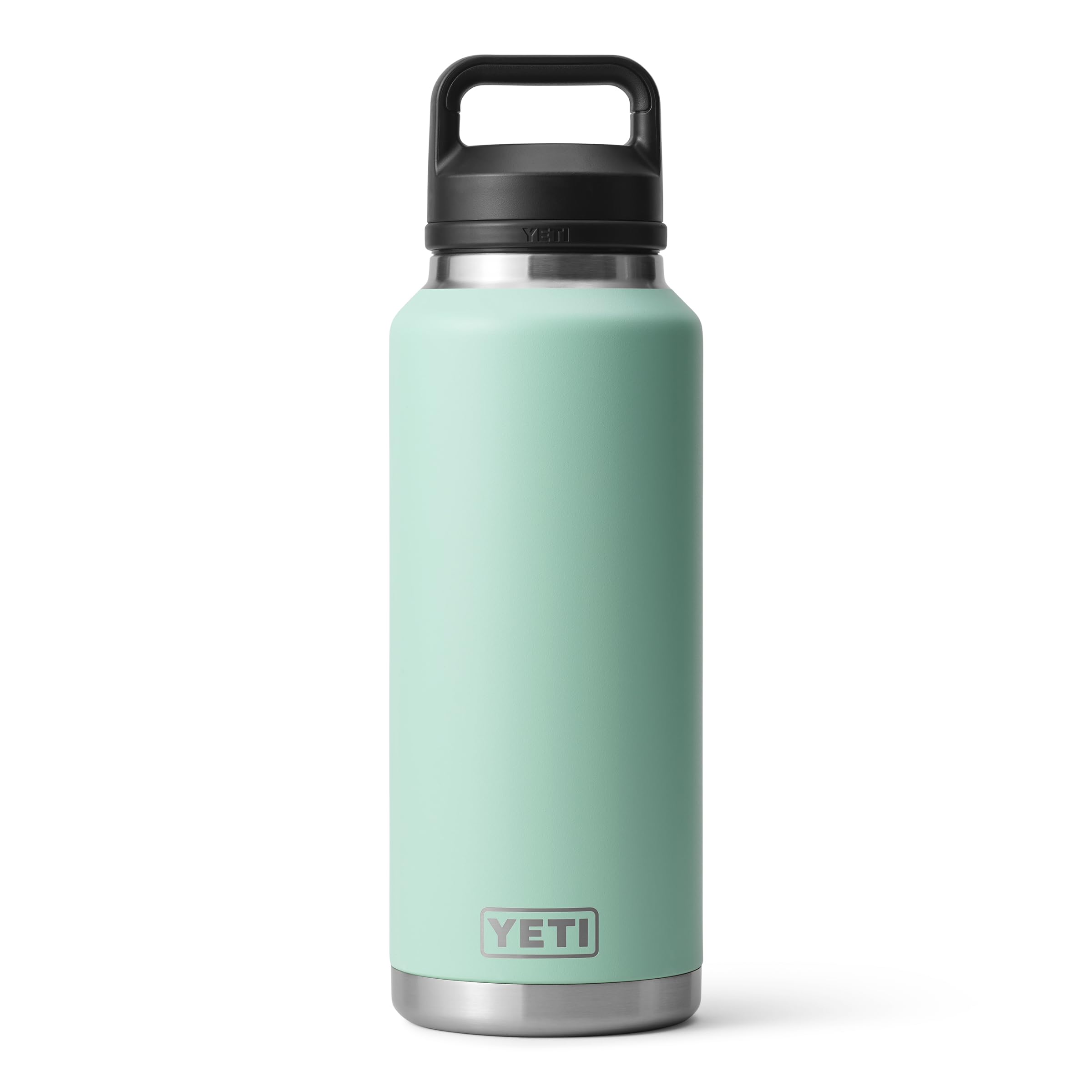 YETI Rambler 46 oz Bottle, Leakproof, Vacuum Insulated, Stainless Steel with Chug Cap, Black