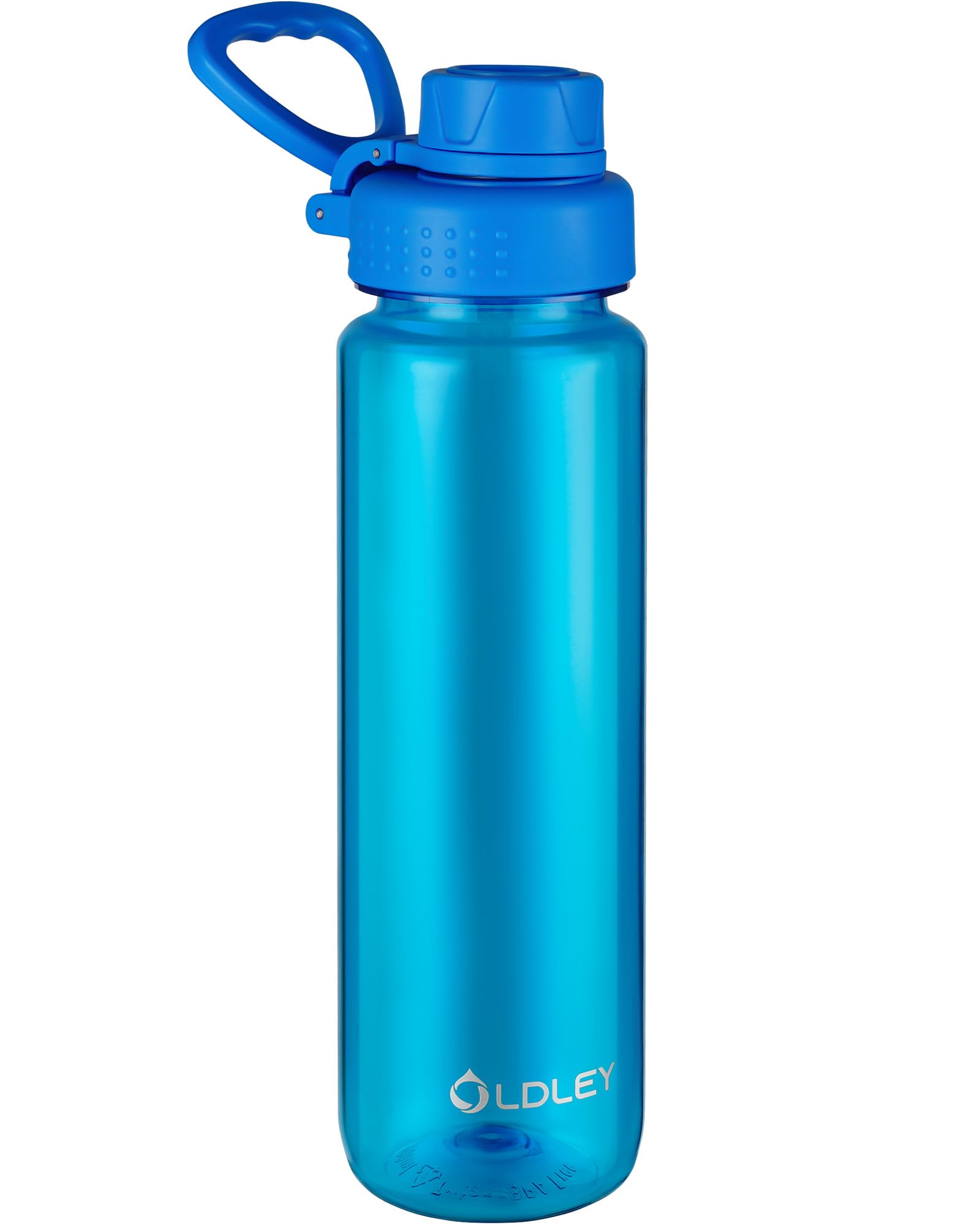 OLDLEY Water Bottles 20oz BPA Free Tritan Water Bottle with Carry Handle and Spout Lid, Leakproof Kids Water Bottle for Home,Travel, School, Outdoors, Transparent