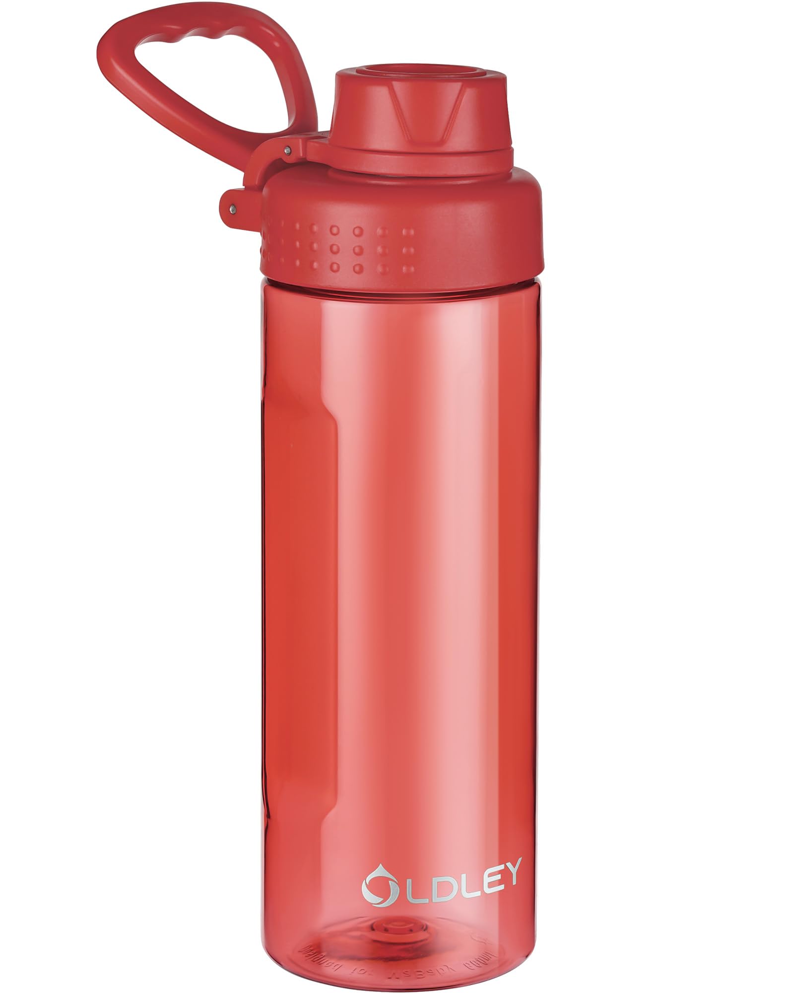 OLDLEY Water Bottles 20oz BPA Free Tritan Water Bottle with Carry Handle and Spout Lid, Leakproof Kids Water Bottle for Home,Travel, School, Outdoors, Transparent