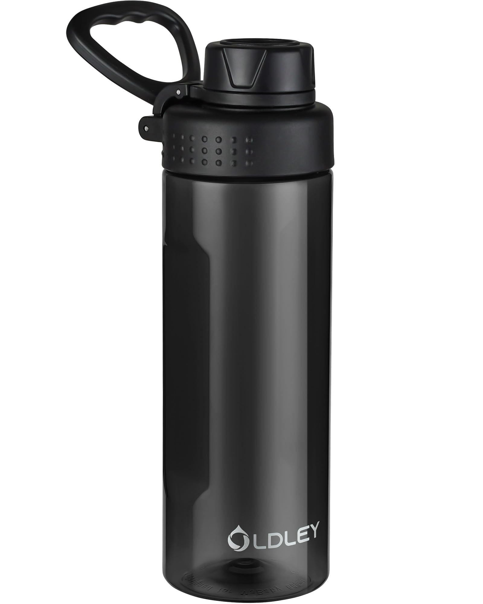 OLDLEY Water Bottles 20oz BPA Free Tritan Water Bottle with Carry Handle and Spout Lid, Leakproof Kids Water Bottle for Home,Travel, School, Outdoors, Transparent