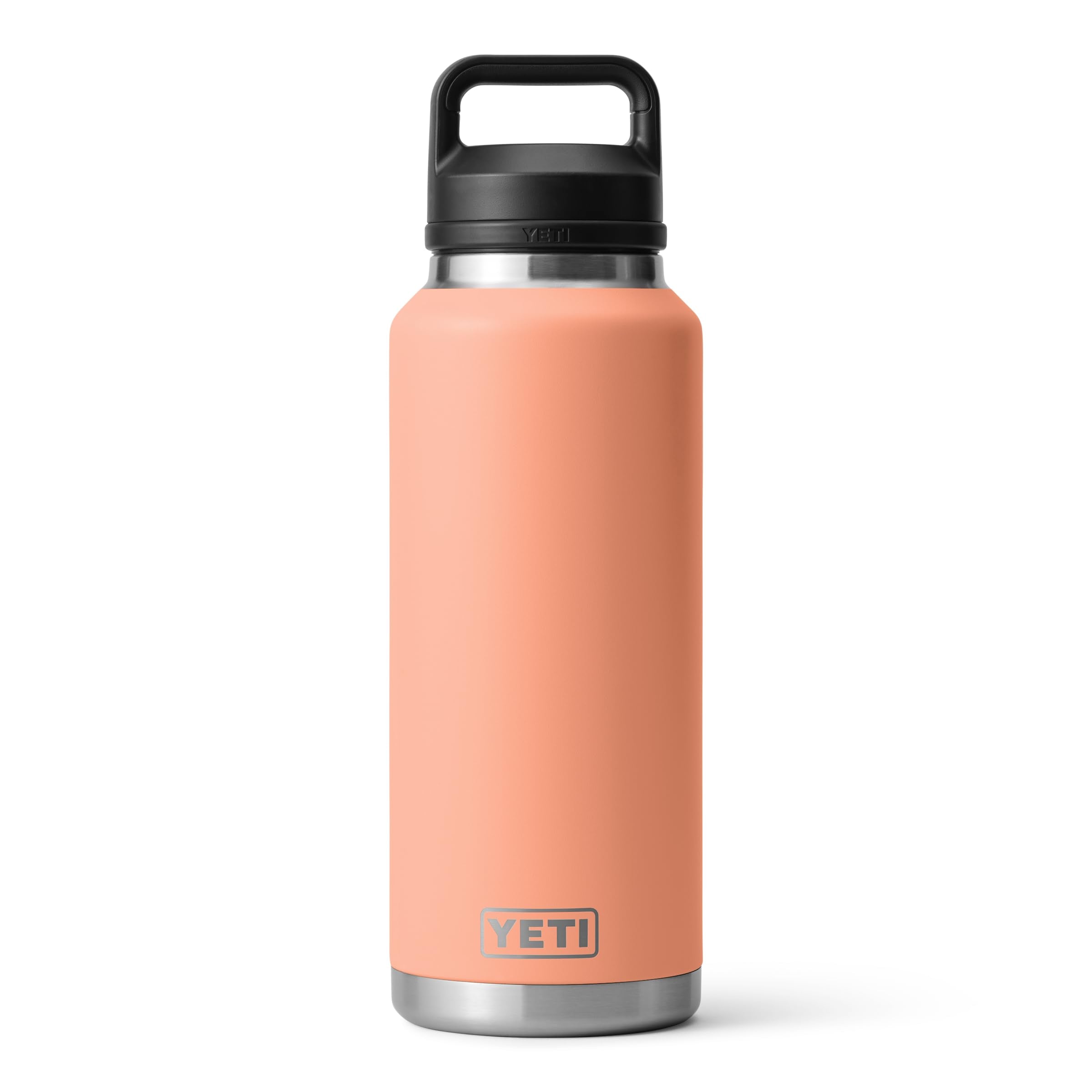 YETI Rambler 46 oz Bottle, Leakproof, Vacuum Insulated, Stainless Steel with Chug Cap, Black