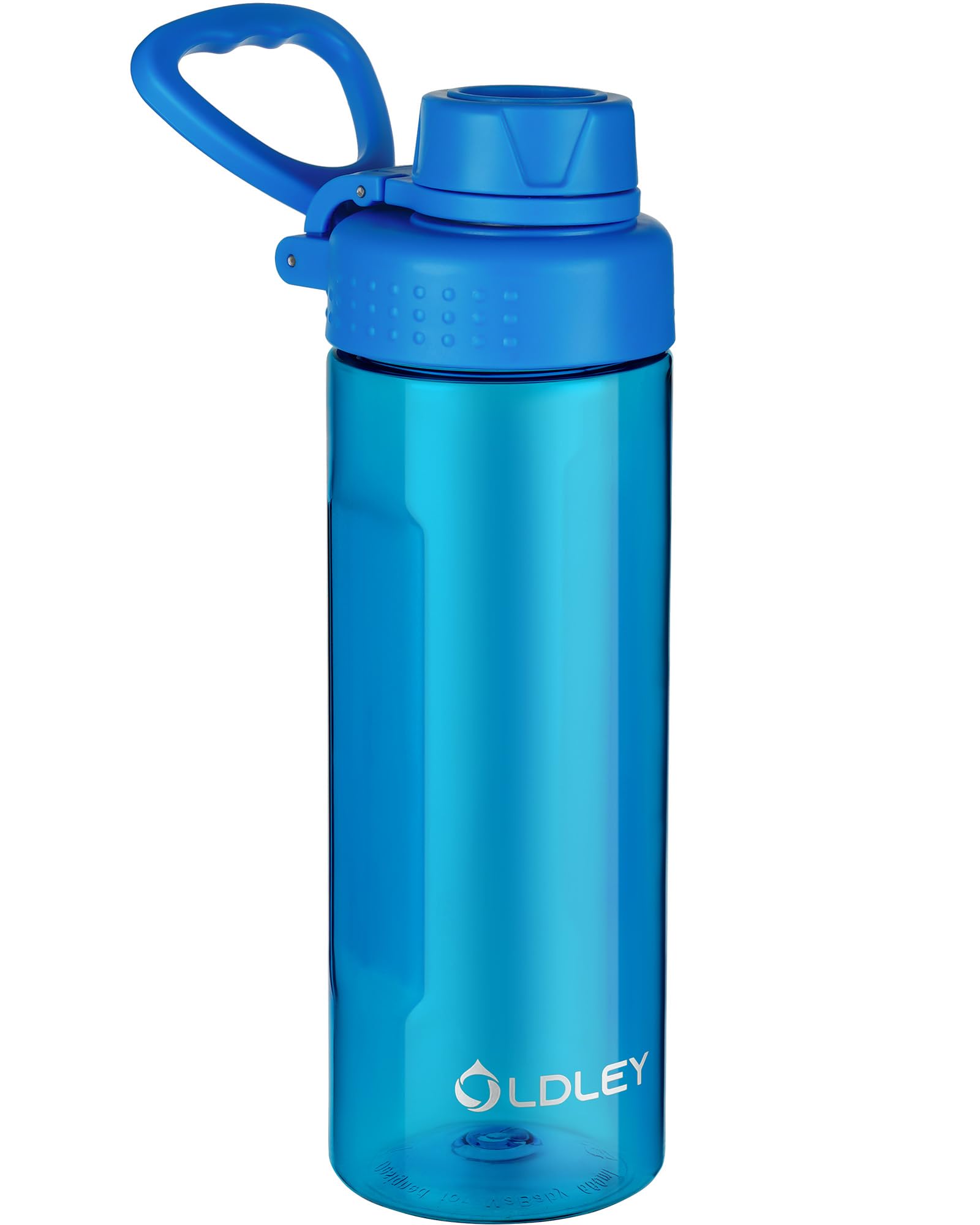 OLDLEY Water Bottles 20oz BPA Free Tritan Water Bottle with Carry Handle and Spout Lid, Leakproof Kids Water Bottle for Home,Travel, School, Outdoors, Transparent