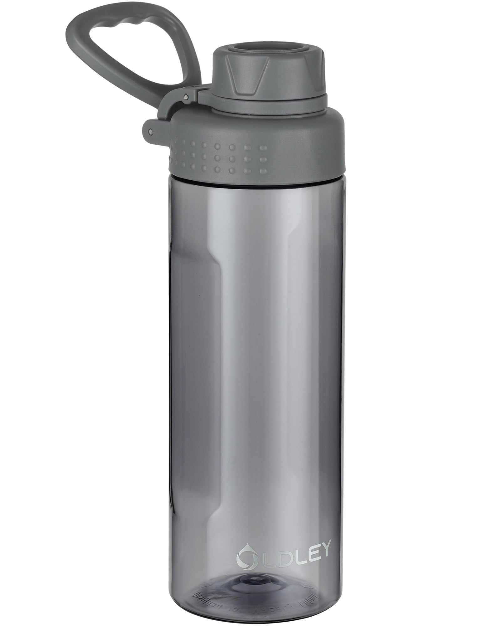 OLDLEY Water Bottles 20oz BPA Free Tritan Water Bottle with Carry Handle and Spout Lid, Leakproof Kids Water Bottle for Home,Travel, School, Outdoors, Transparent