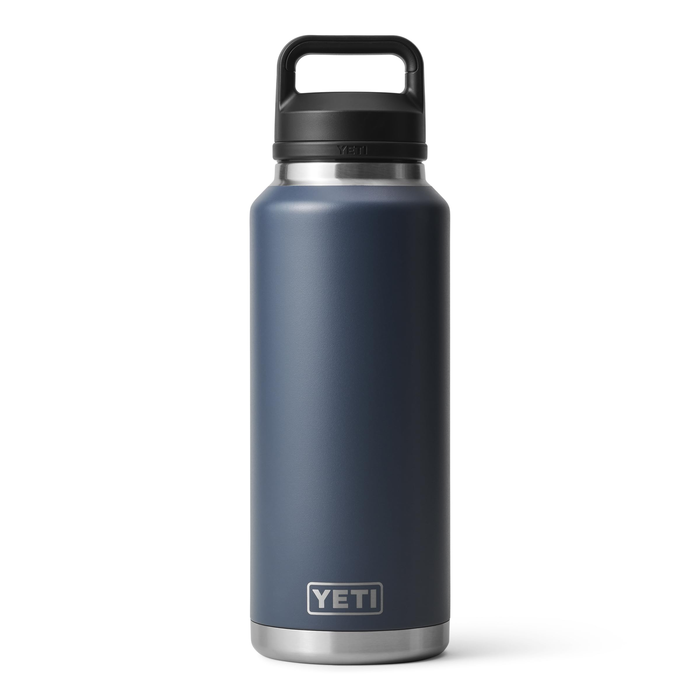 YETI Rambler 46 oz Bottle, Leakproof, Vacuum Insulated, Stainless Steel with Chug Cap, Black