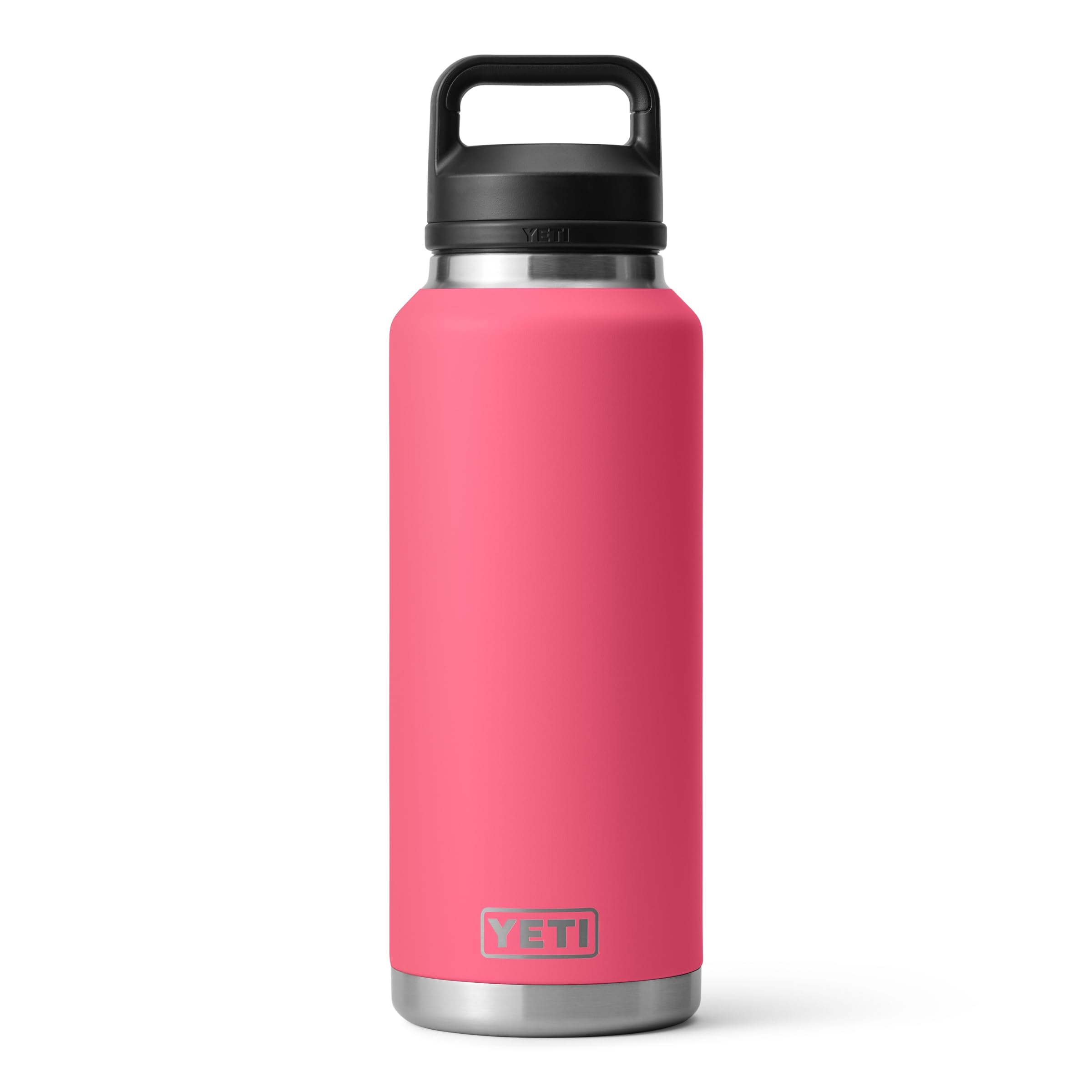 YETI Rambler 46 oz Bottle, Leakproof, Vacuum Insulated, Stainless Steel with Chug Cap, Black