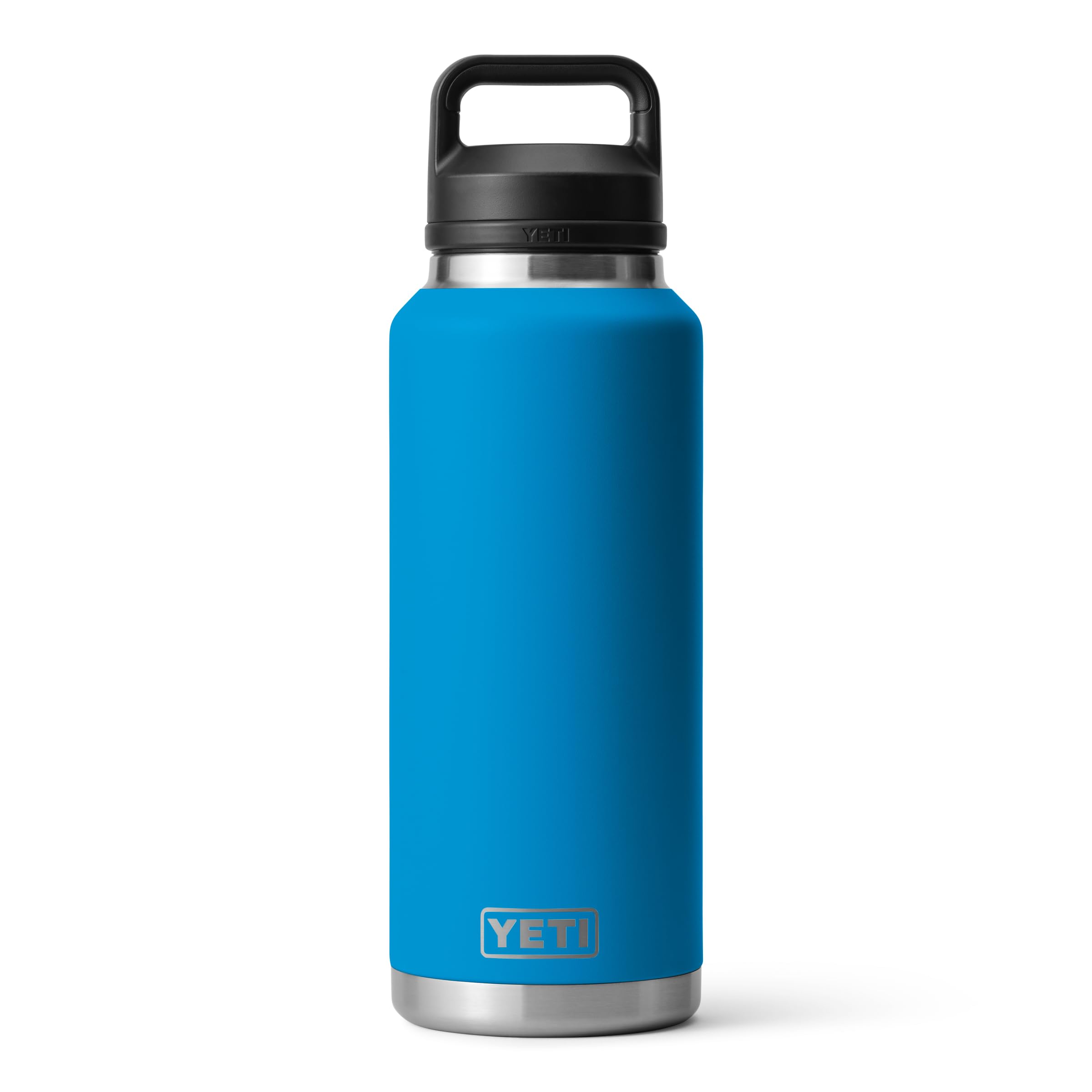 YETI Rambler 46 oz Bottle, Leakproof, Vacuum Insulated, Stainless Steel with Chug Cap, Black