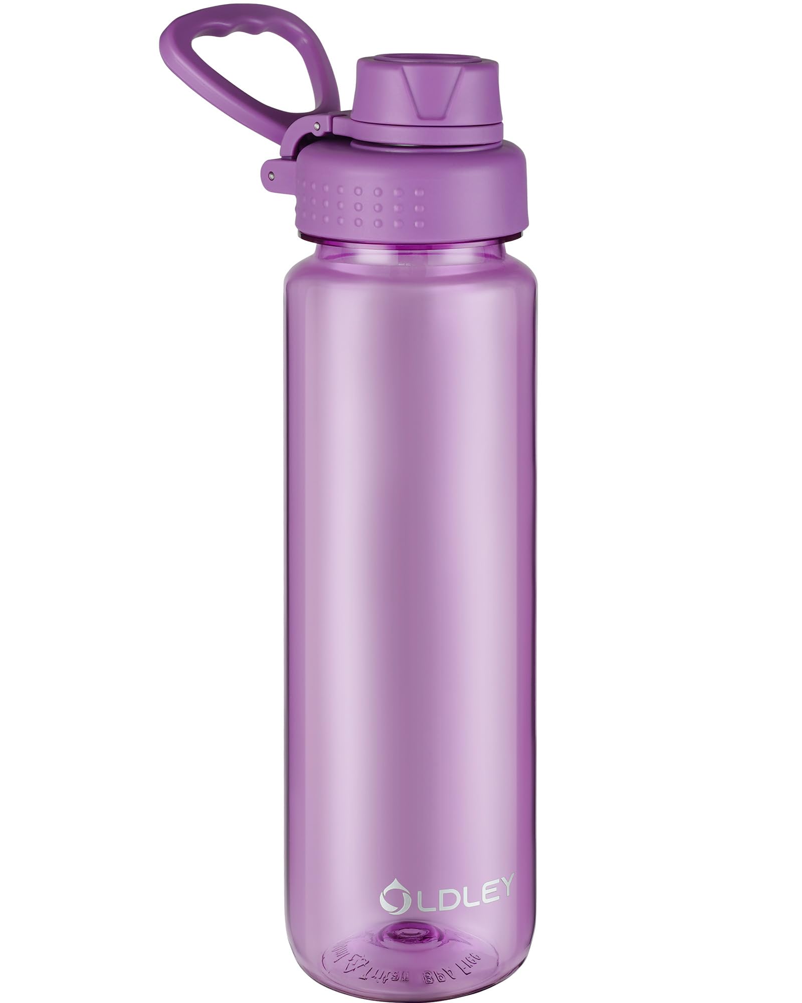 OLDLEY Water Bottles 20oz BPA Free Tritan Water Bottle with Carry Handle and Spout Lid, Leakproof Kids Water Bottle for Home,Travel, School, Outdoors, Transparent