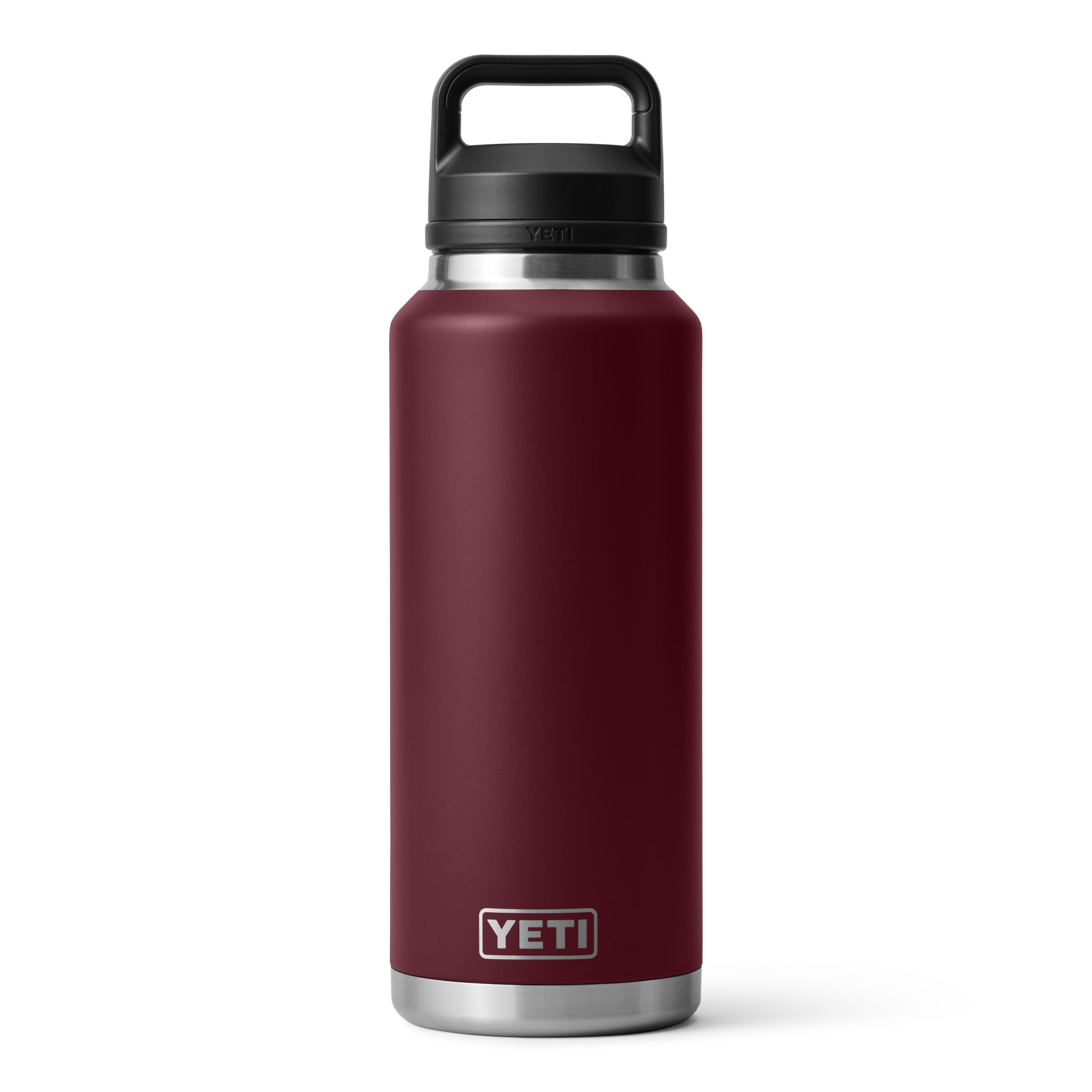 YETI Rambler 46 oz Bottle, Leakproof, Vacuum Insulated, Stainless Steel with Chug Cap, Black