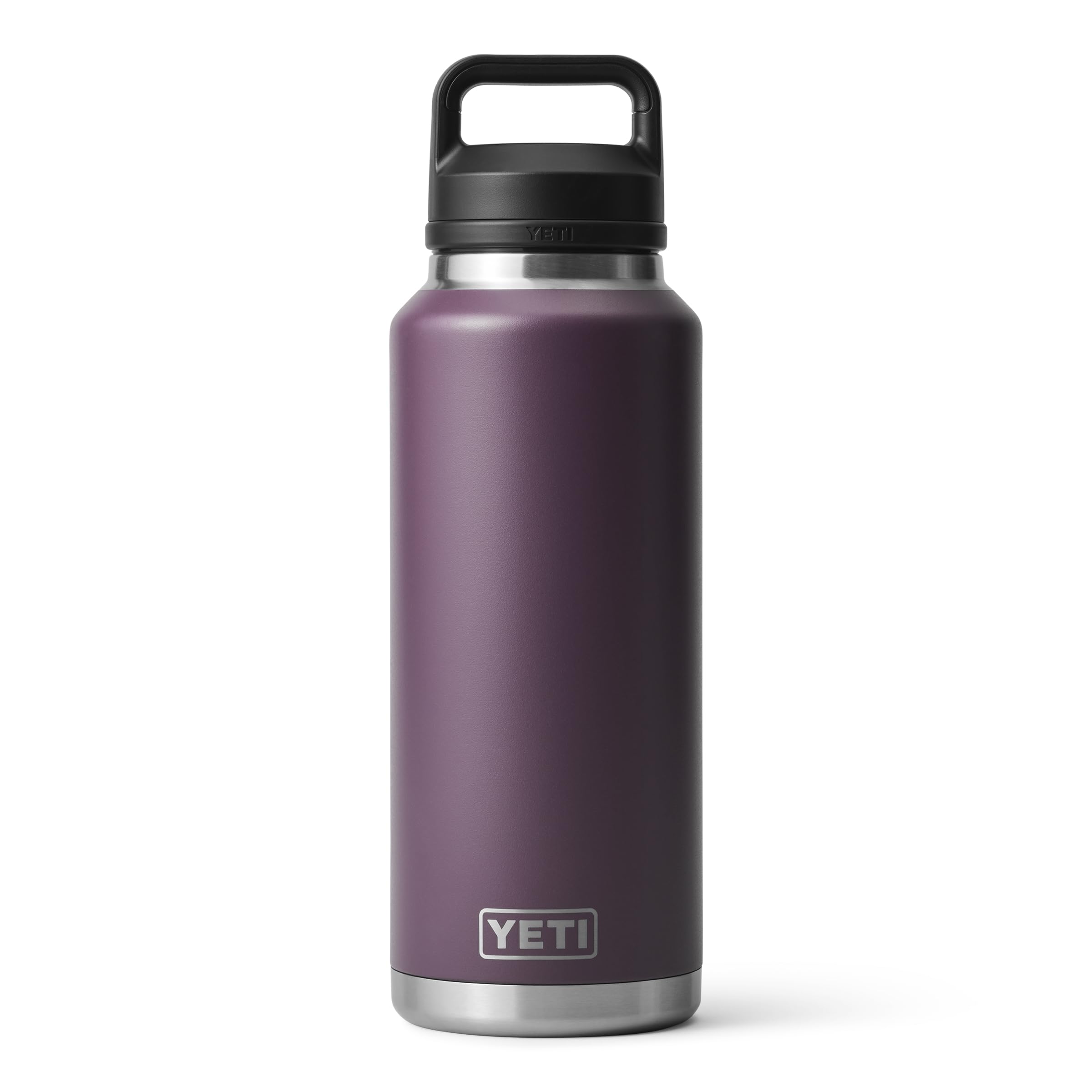 YETI Rambler 46 oz Bottle, Leakproof, Vacuum Insulated, Stainless Steel with Chug Cap, Black