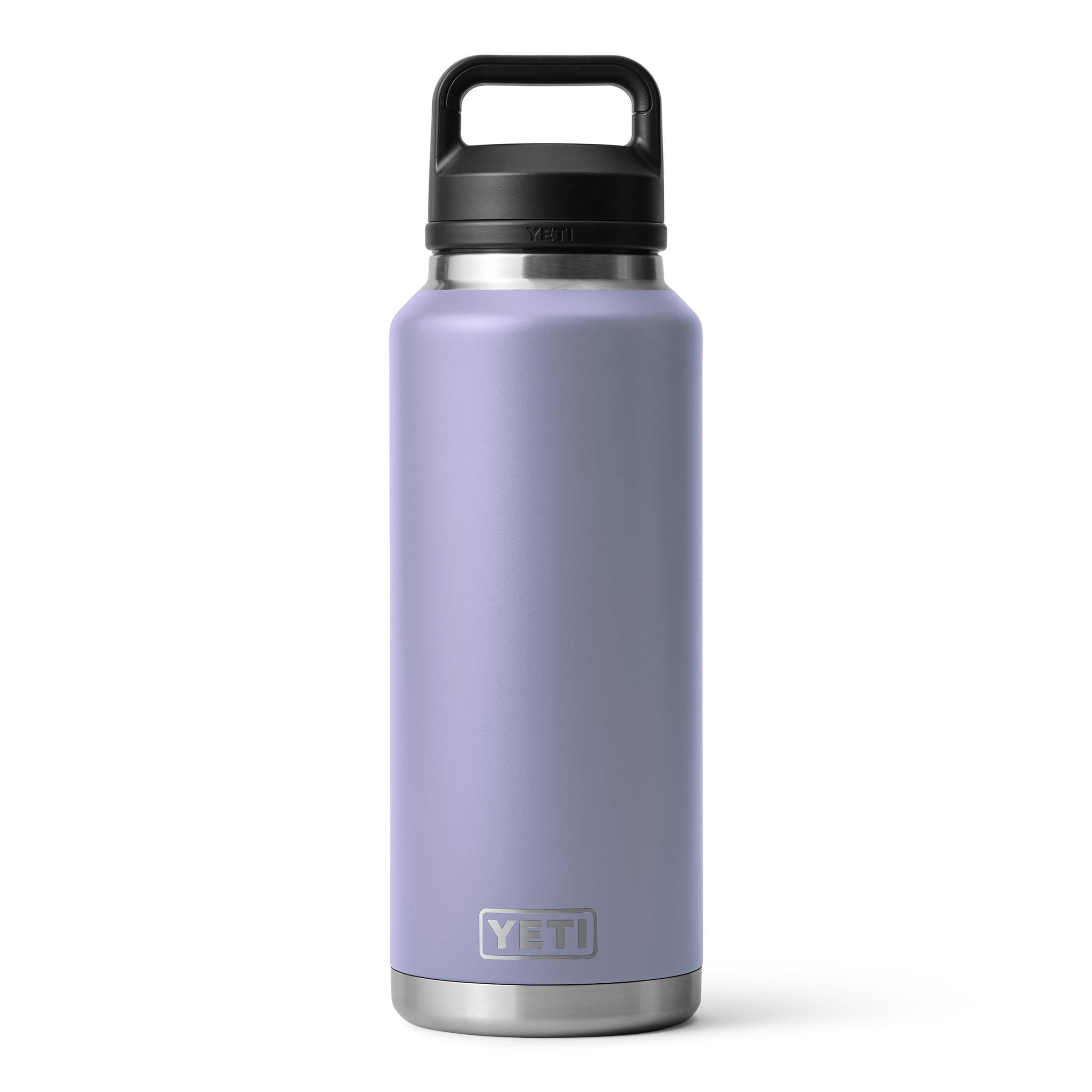 YETI Rambler 46 oz Bottle, Leakproof, Vacuum Insulated, Stainless Steel with Chug Cap, Black