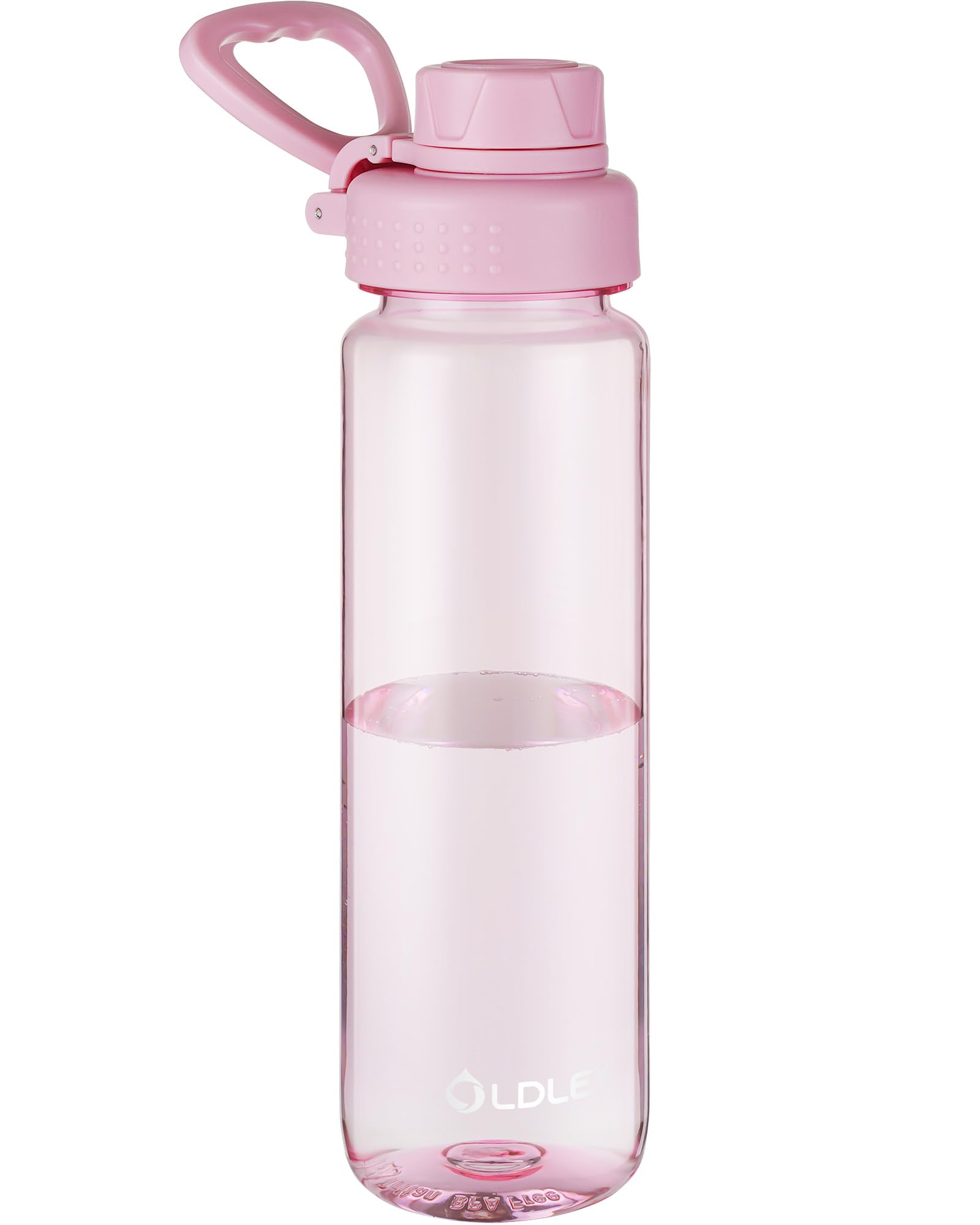 OLDLEY Water Bottles 20oz BPA Free Tritan Water Bottle with Carry Handle and Spout Lid, Leakproof Kids Water Bottle for Home,Travel, School, Outdoors, Transparent