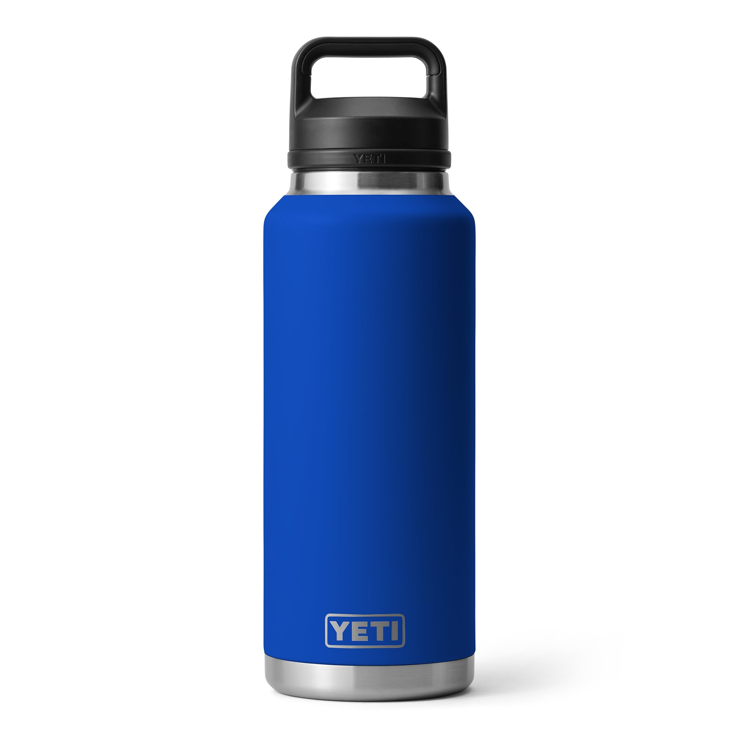 YETI Rambler 46 oz Bottle, Leakproof, Vacuum Insulated, Stainless Steel with Chug Cap, Black