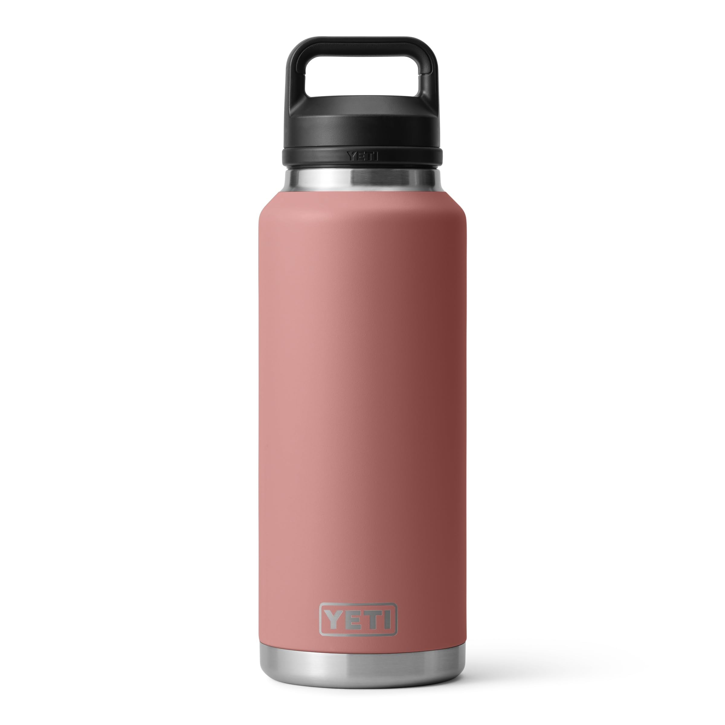 YETI Rambler 46 oz Bottle, Leakproof, Vacuum Insulated, Stainless Steel with Chug Cap, Black