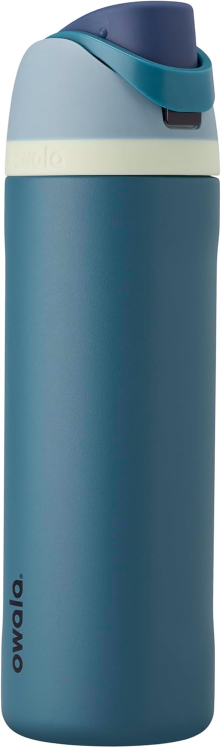 Owala FreeSip Insulated Stainless Steel Water Bottle with Straw, BPA-Free Sports Water Bottle, Great for Travel, 24 Oz, Denim,Pack of 15