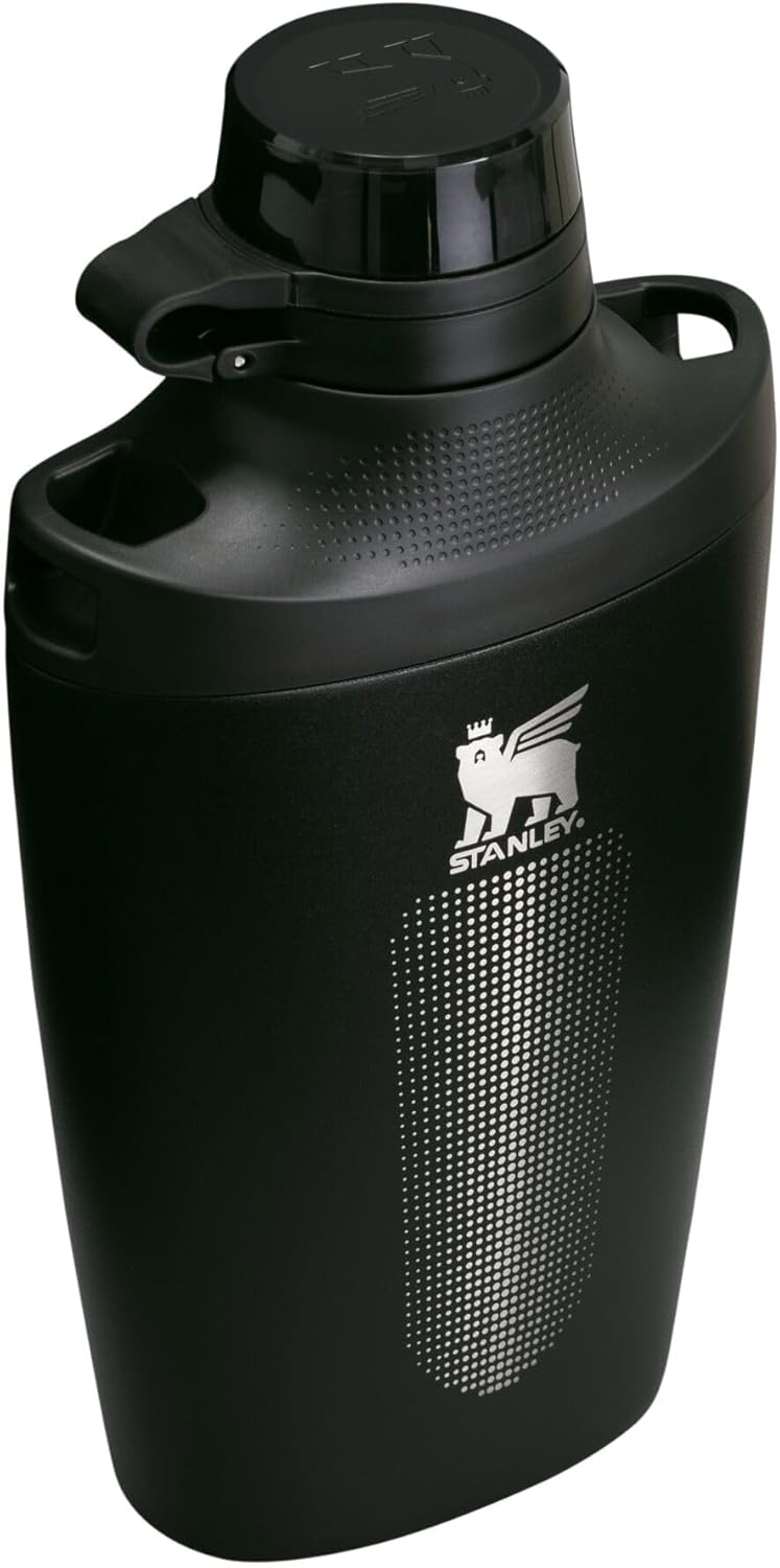 Stanley Cross Bottle 23 oz | Travel Water Bottle with Jacquard Strap | Leakproof Tritan Lid with Removable Straw | Insulated Stainless Steel | BPA-Free | Black