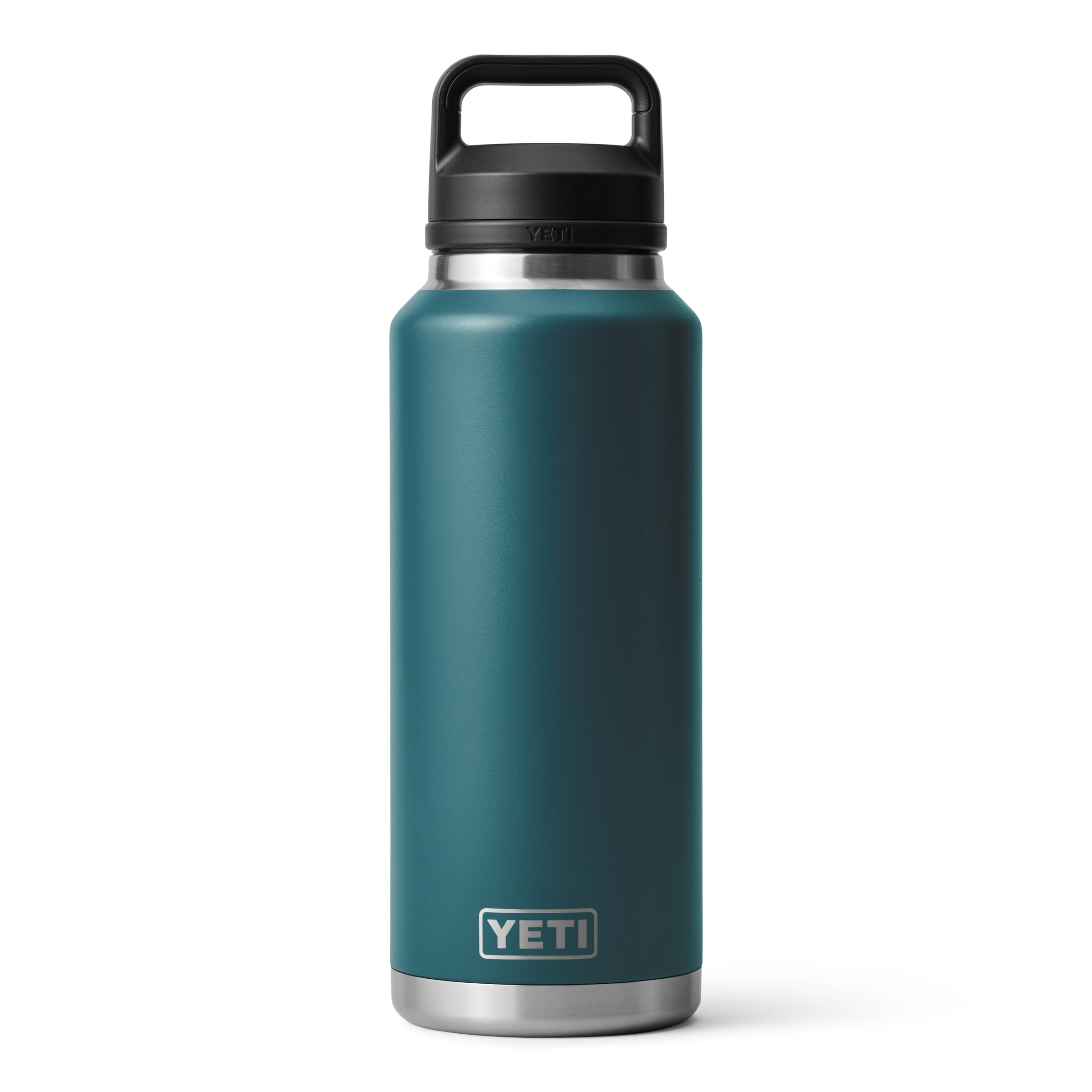 YETI Rambler 46 oz Bottle, Leakproof, Vacuum Insulated, Stainless Steel with Chug Cap, Black