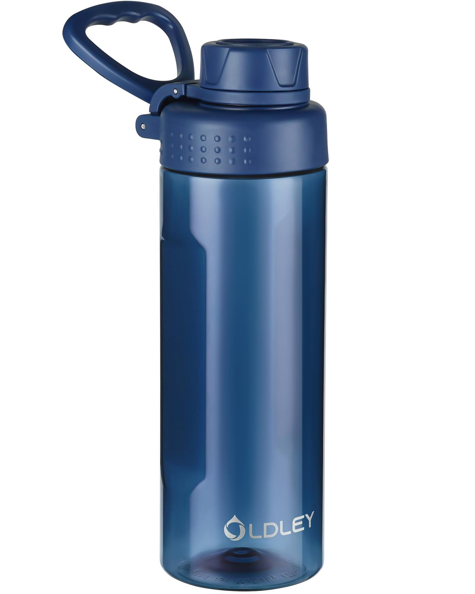 OLDLEY Water Bottles 20oz BPA Free Tritan Water Bottle with Carry Handle and Spout Lid, Leakproof Kids Water Bottle for Home,Travel, School, Outdoors, Transparent