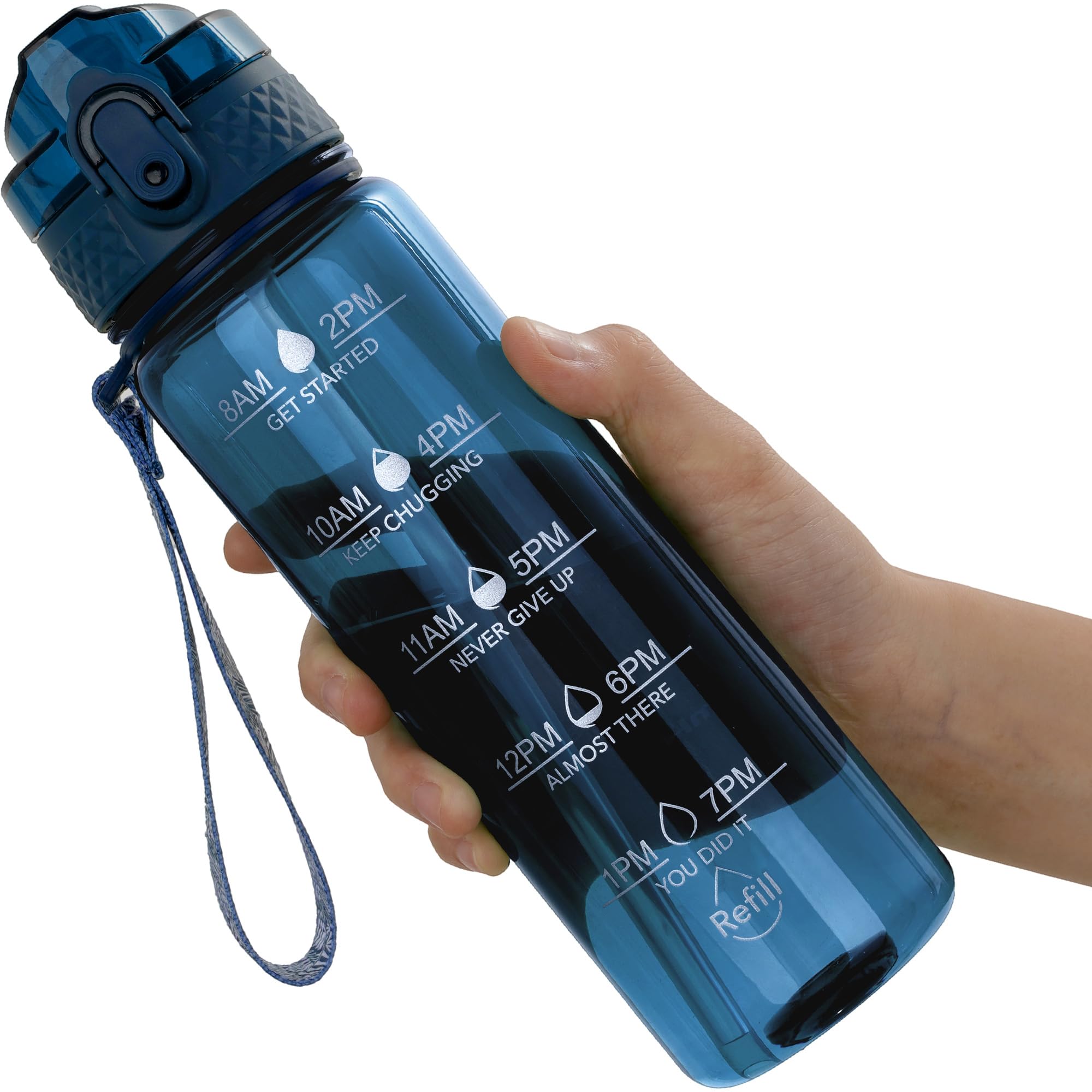 OLDLEY 12oz Kids Motivational Water Bottle, Silicone Straw, Leak-Proof Tritan BPA-Free, Reusable for School Girls & Boys, Clear