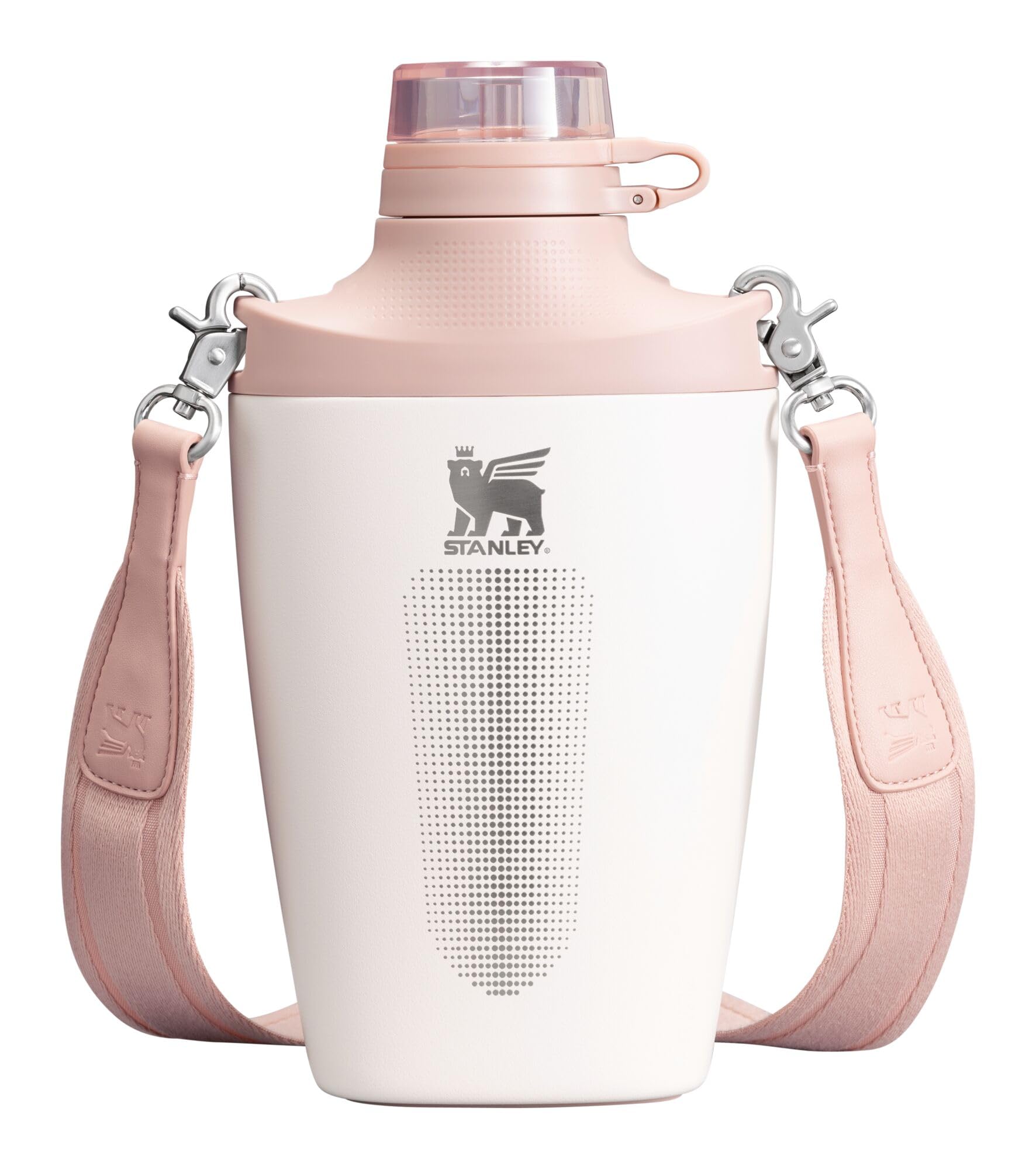 Stanley Cross Bottle 23 oz | Travel Water Bottle with Jacquard Strap | Leakproof Tritan Lid with Removable Straw | Insulated Stainless Steel | BPA-Free | Black