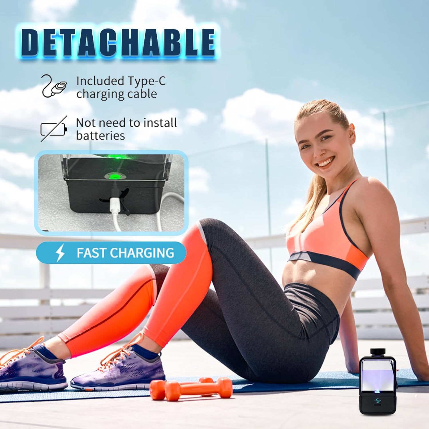 KOOMTOOM 2026 Upgraded Hydrogen Water Bottle,350ML Hydrogen Water Generator 1800PPB,SPE/PEM Technology,Portable Hydration for Sports/Home/Office/Travel/Fitness