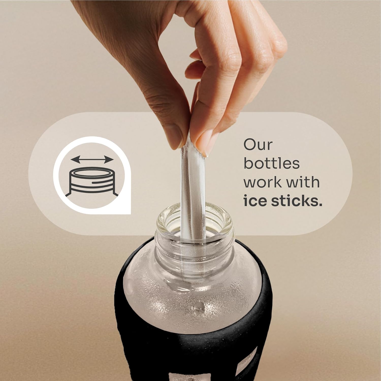 purifyou 40oz / 32oz / 22oz / 12oz Borosilicate Glass Water Bottle with Time & Volume Markers, Silicone Sleeve, Stainless Steel Lid | Reusable Glass Bottle for Water & Juice (32oz Jet Black)