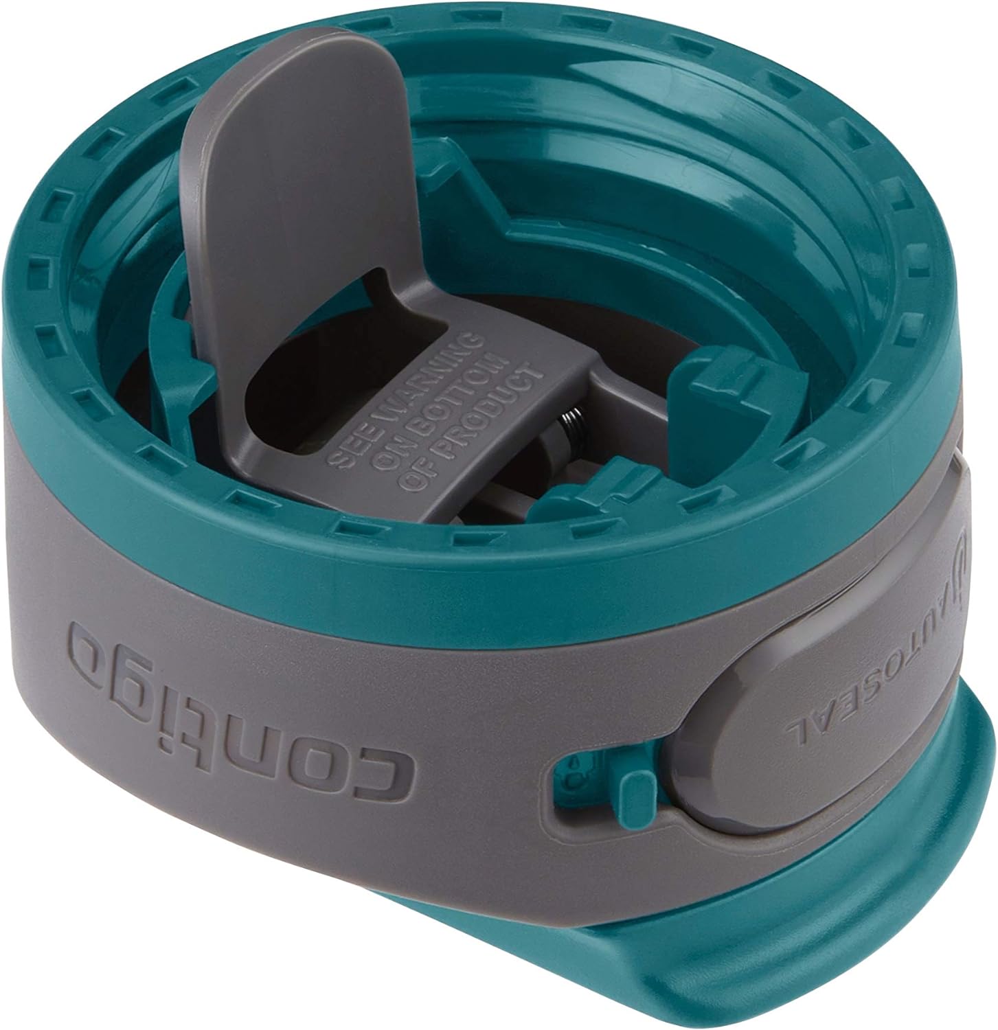 Contigo AUTOSEAL Cortland 24oz Water Bottle BPA-Free Plastic Spill Leak-Proof Lid and Carry Handle Dishwasher Safe Spirulina