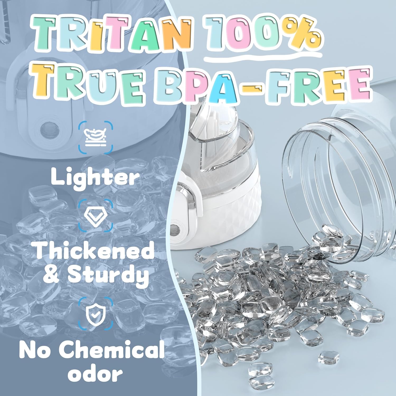 OLDLEY 12oz Kids Motivational Water Bottle, Silicone Straw, Leak-Proof Tritan BPA-Free, Reusable for School Girls & Boys, Clear