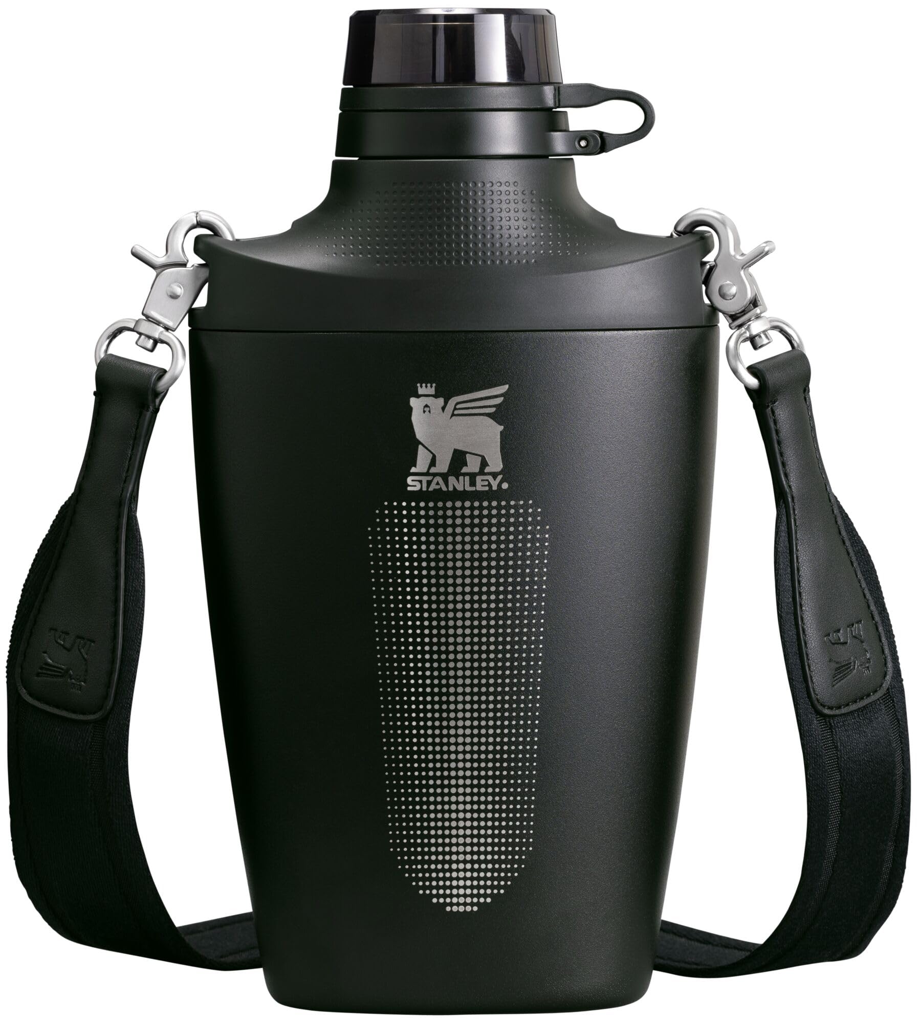 Stanley Cross Bottle 23 oz | Travel Water Bottle with Jacquard Strap | Leakproof Tritan Lid with Removable Straw | Insulated Stainless Steel | BPA-Free | Black